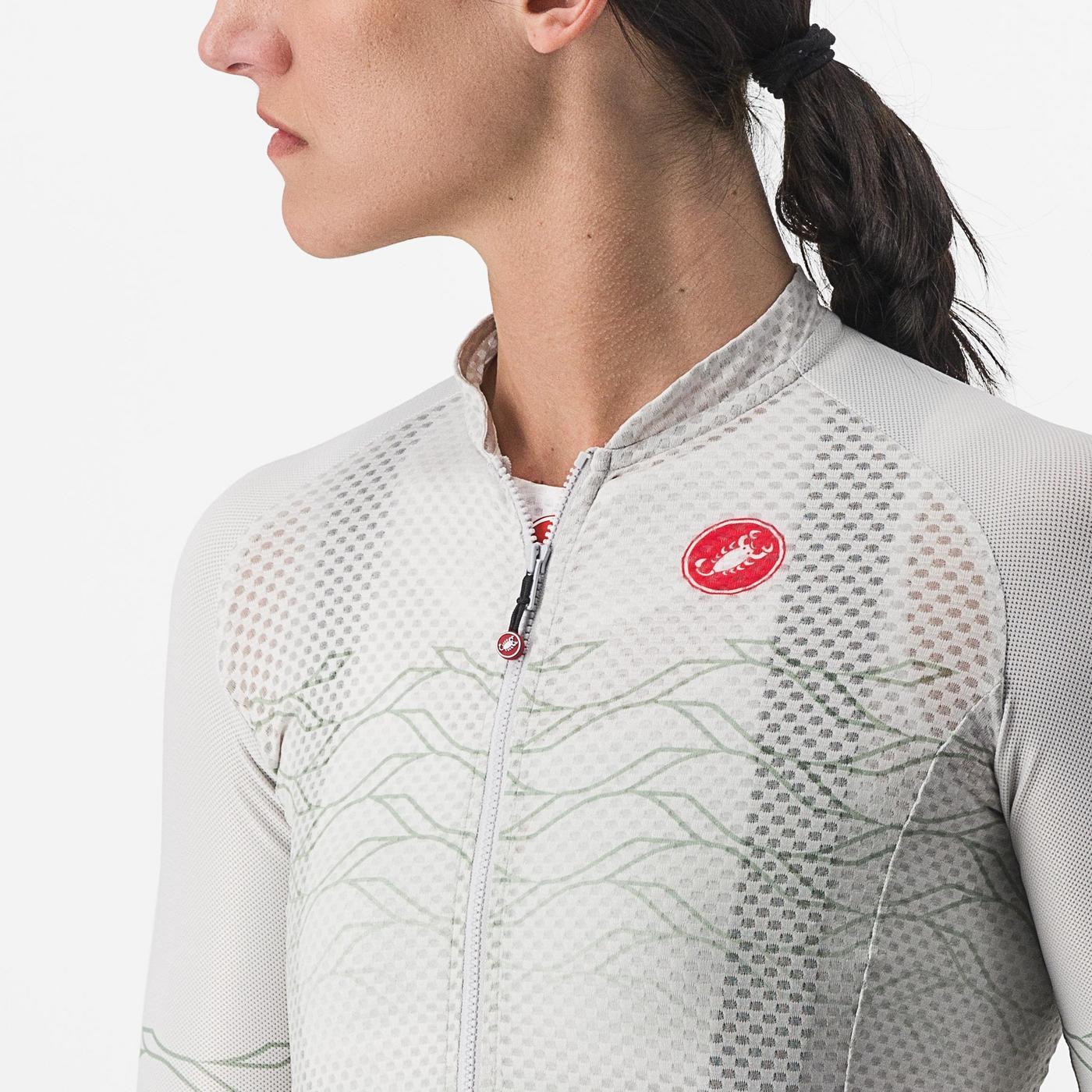 Damska koszulka z krótkim rękawem CASTELLI CLIMBER'S 2.0 W Grey/Green - Image 5