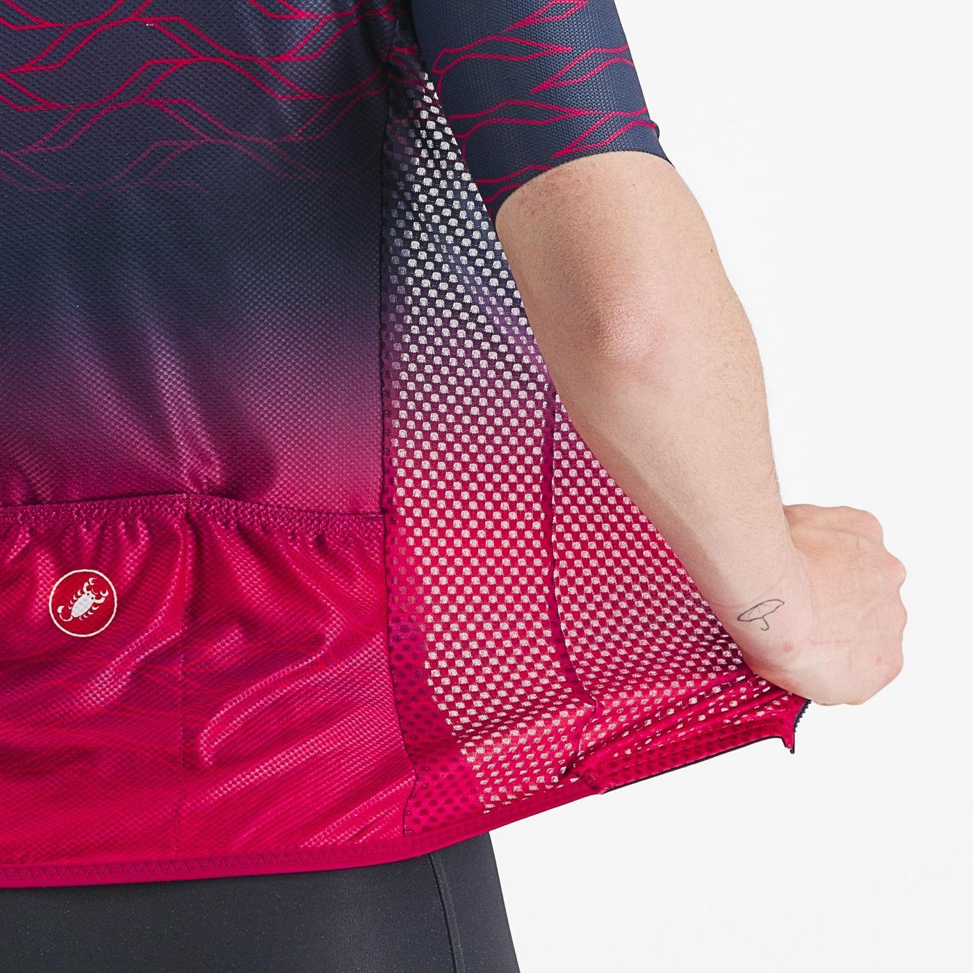 Damska koszulka z krótkim rękawem CASTELLI CLIMBER'S 2.0 W Navy/Pink - Image 4