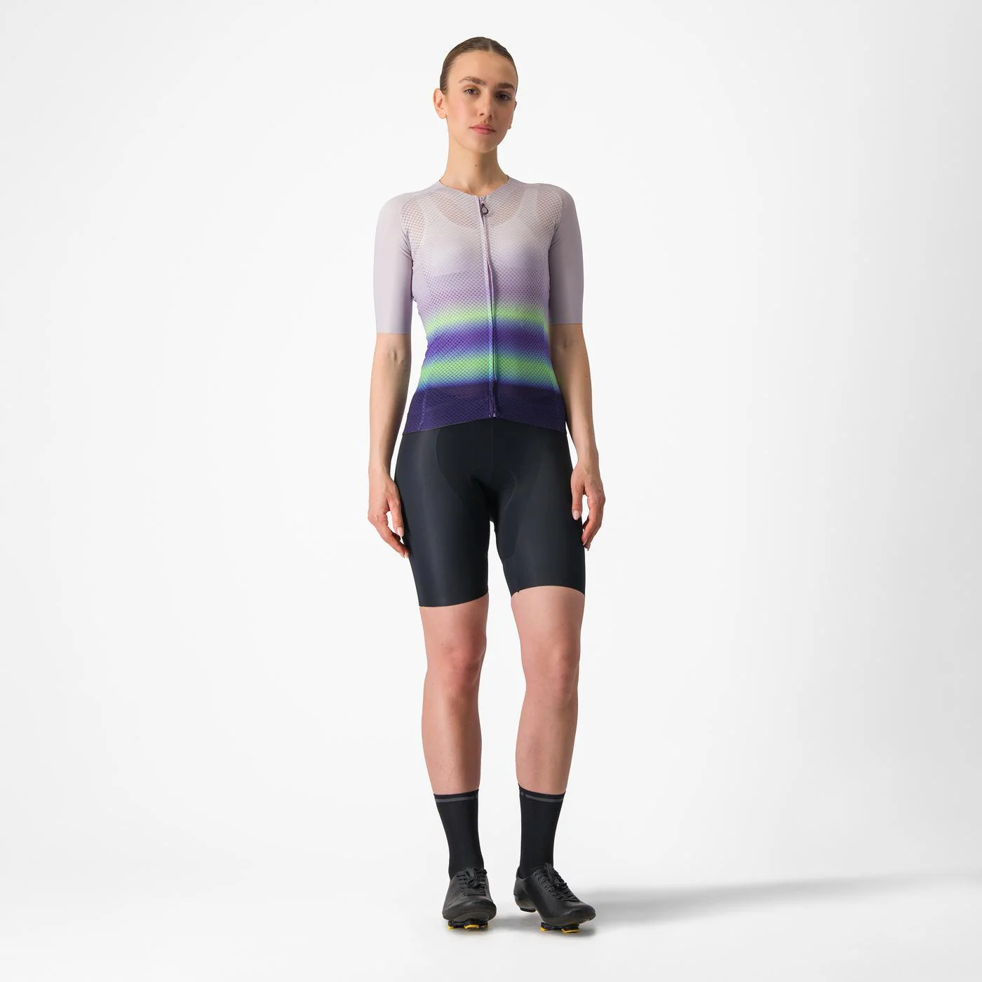 Damska koszulka z krótkim rękawem CASTELLI CLIMBER'S 4.0 W fioletowa/zielona - Image 8