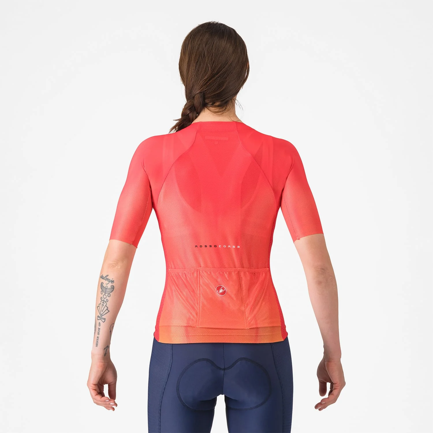 Damska koszulka z krótkim rękawem CASTELLI CLIMBER'S A/C w kolorze hibiskusa - Image 2