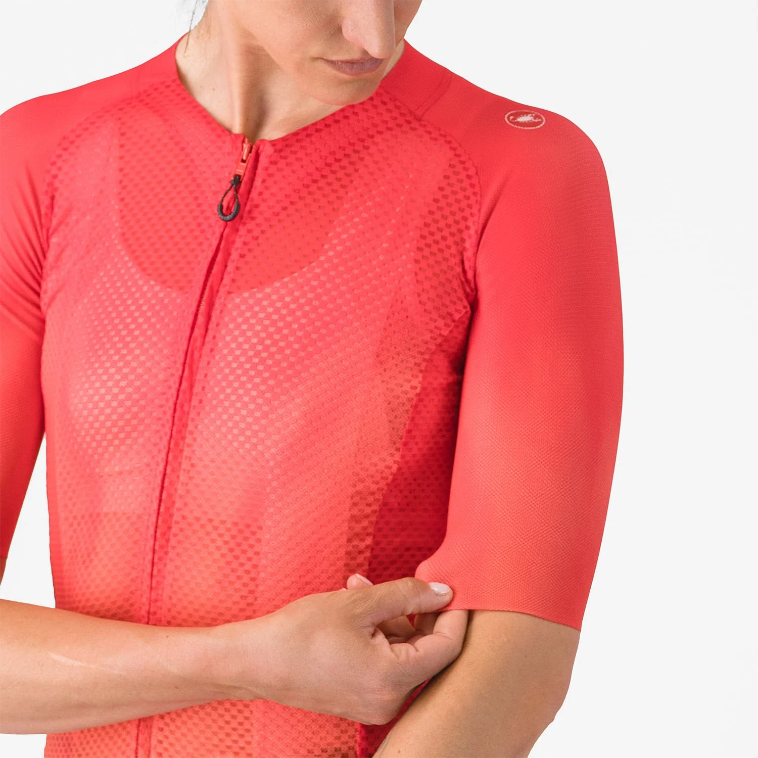 Damska koszulka z krótkim rękawem CASTELLI CLIMBER'S A/C w kolorze hibiskusa - Image 6