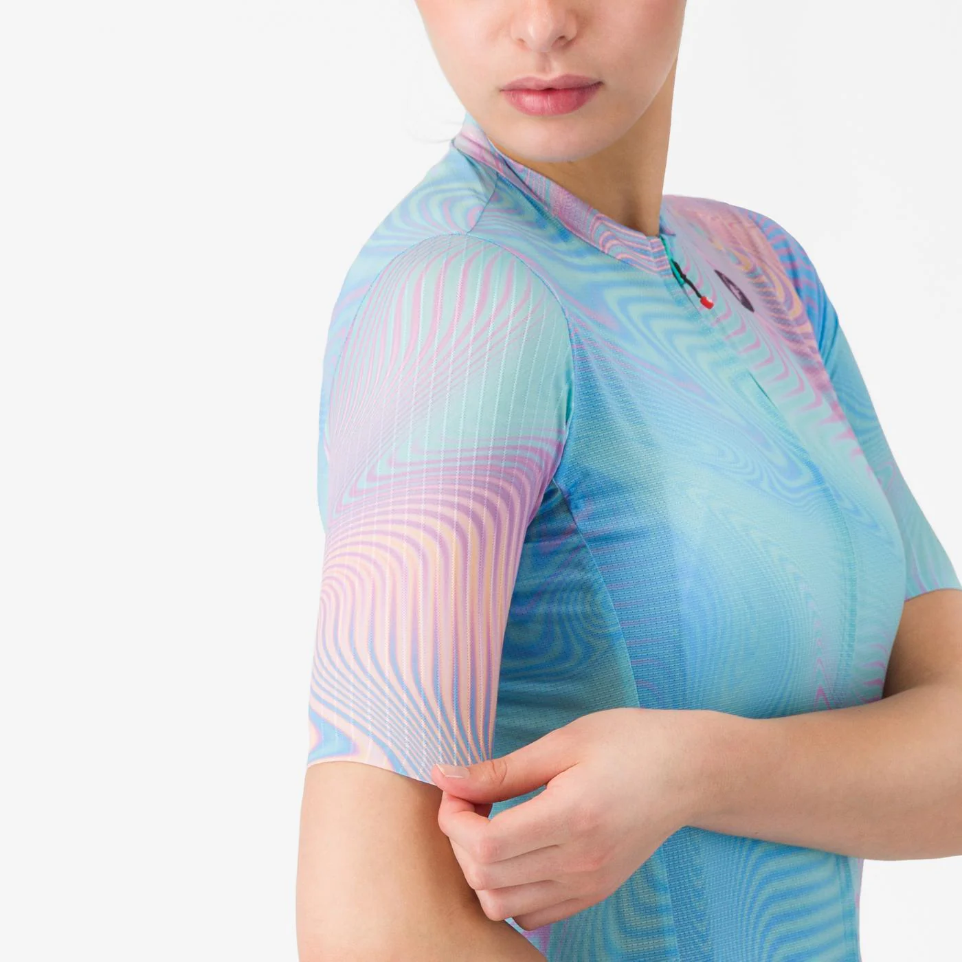 CASTELLI COSMIC VORTEX Koszulka damska z krótkim rękawem niebieski/różowy - Image 5