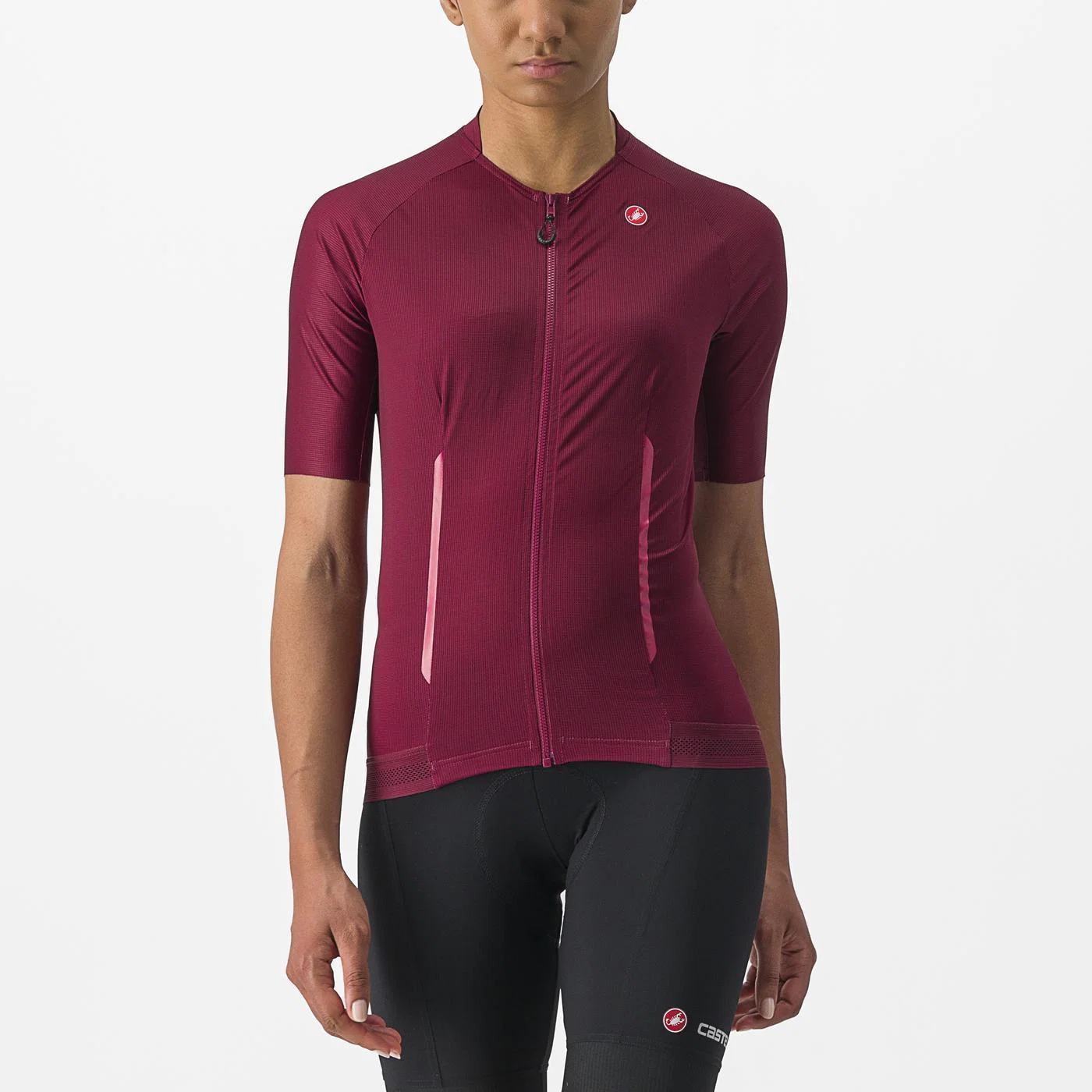 Damska koszulka z krótkim rękawem CASTELLI ENDURANCE W Bordeaux