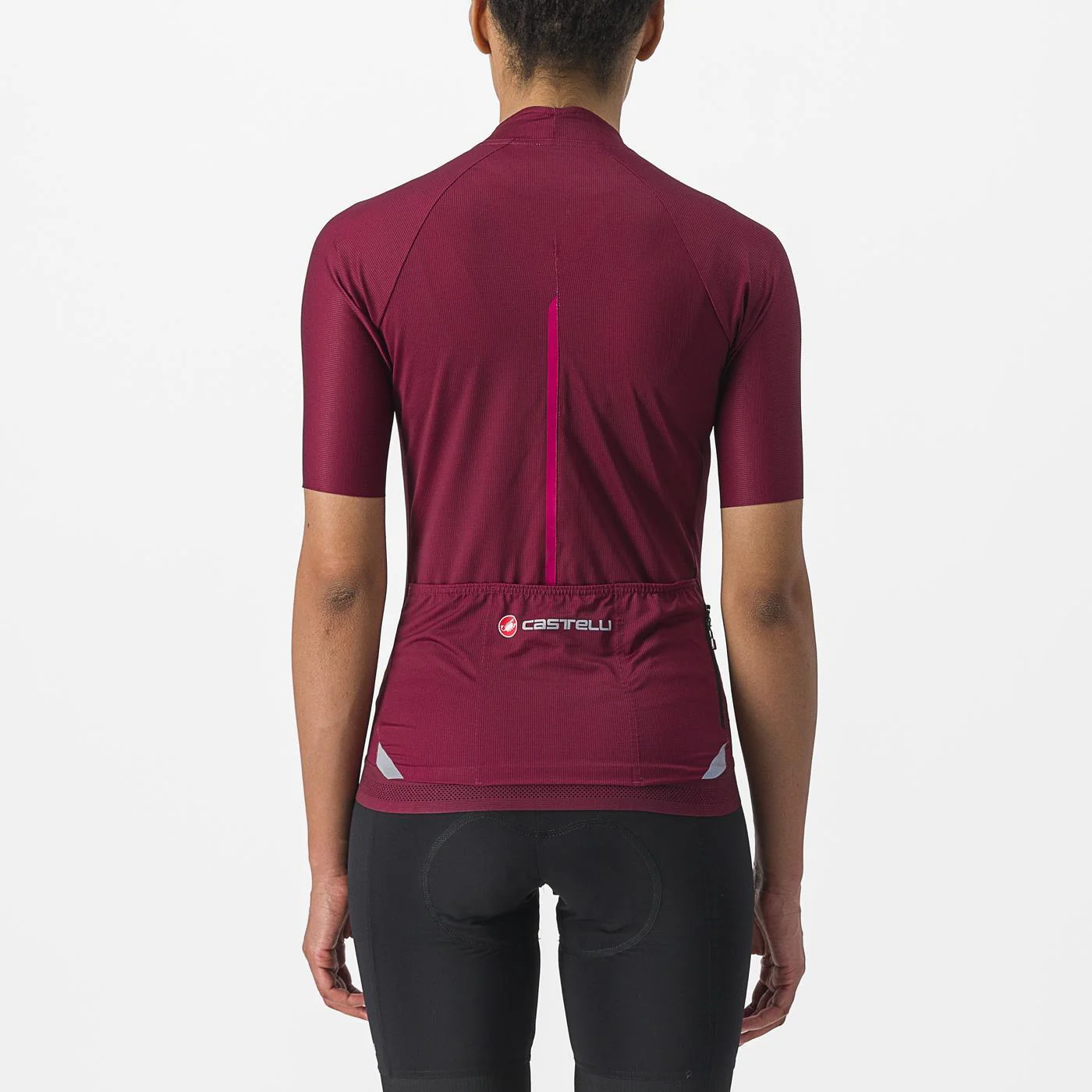 Damska koszulka z krótkim rękawem CASTELLI ENDURANCE W Bordeaux - Image 2