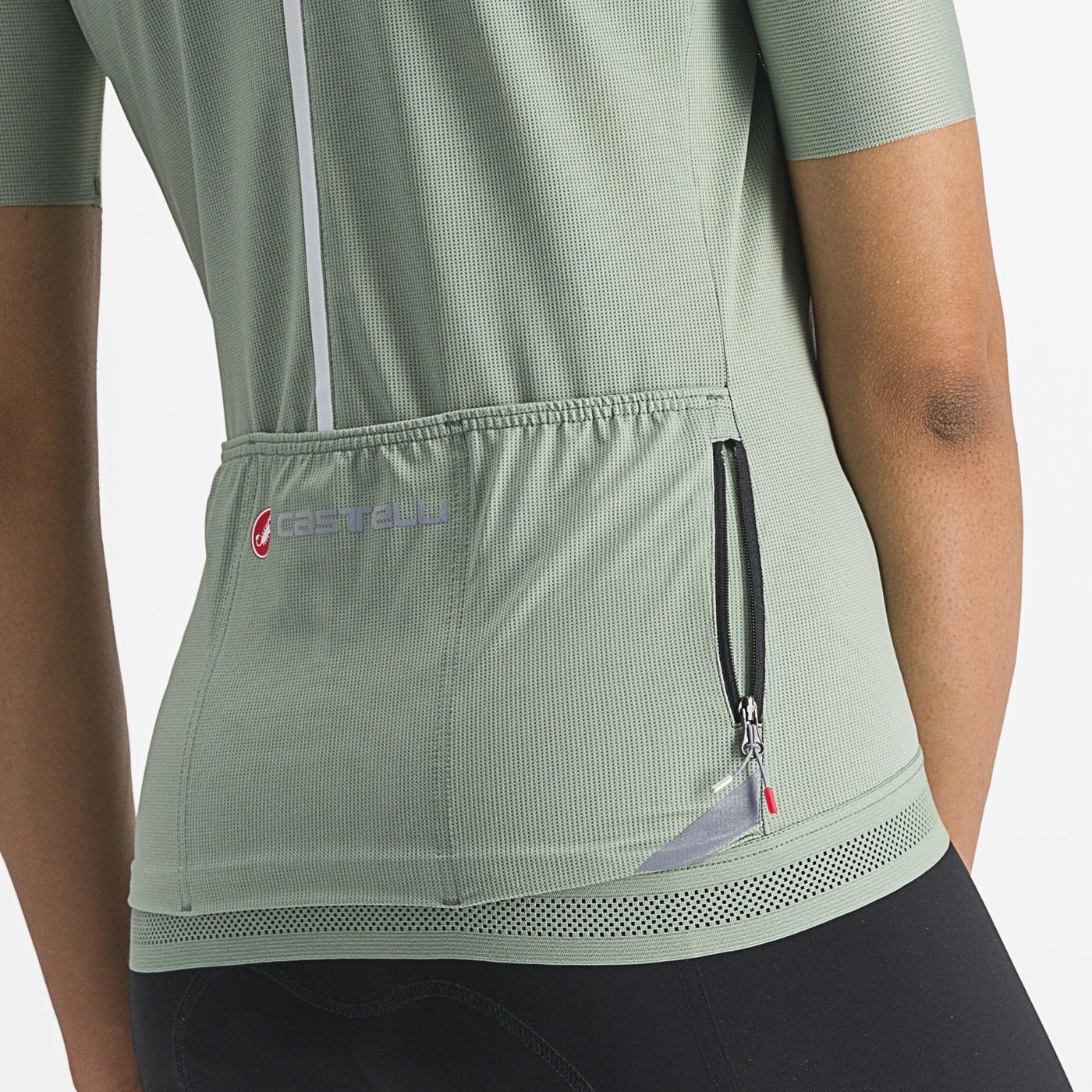 Damska koszulka z krótkim rękawem CASTELLI ENDURANCE W Green - Image 3