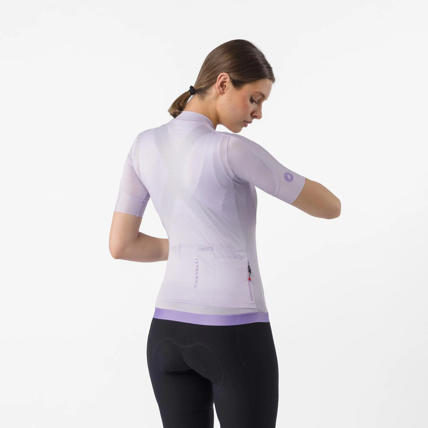 Damska koszulka z krótkim rękawem CASTELLI ESPRESSO 2 Purple Mist Jersey - Image 2
