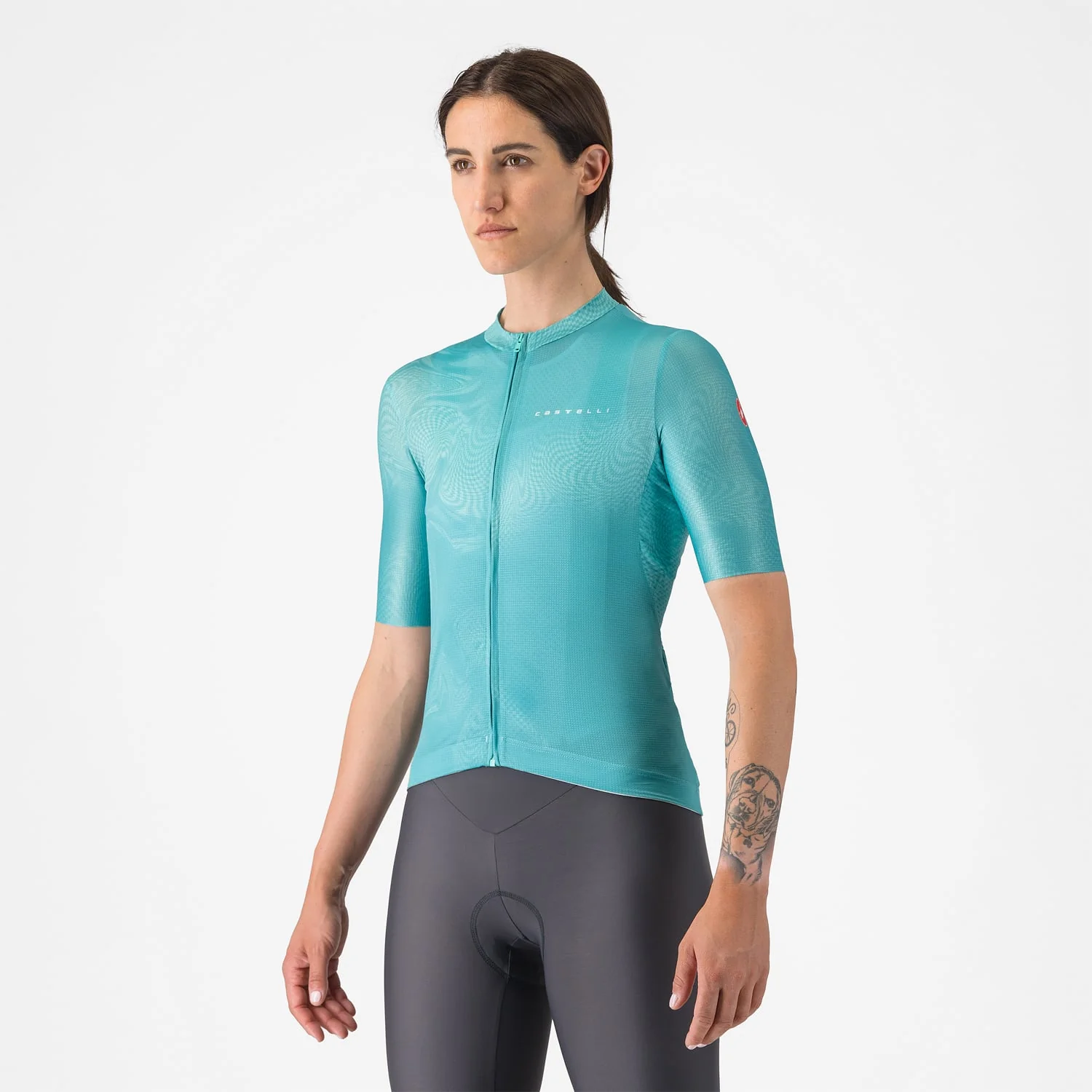 Damska koszulka z krótkim rękawem CASTELLI FANTASIA Turquoise - Image 5