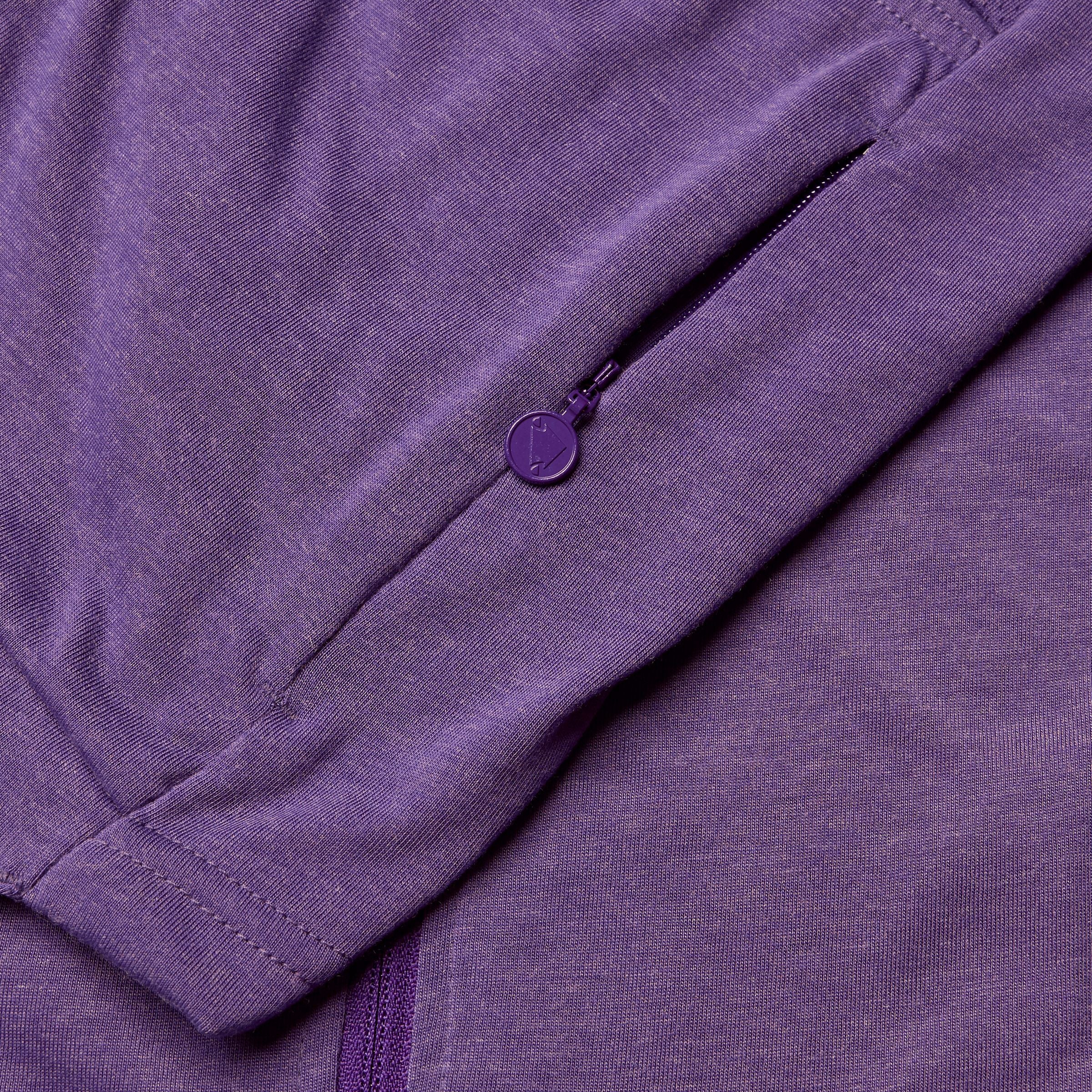 Damska koszulka z krótkim rękawem ENDURA LOOP ZIPPED fioletowa - Image 7