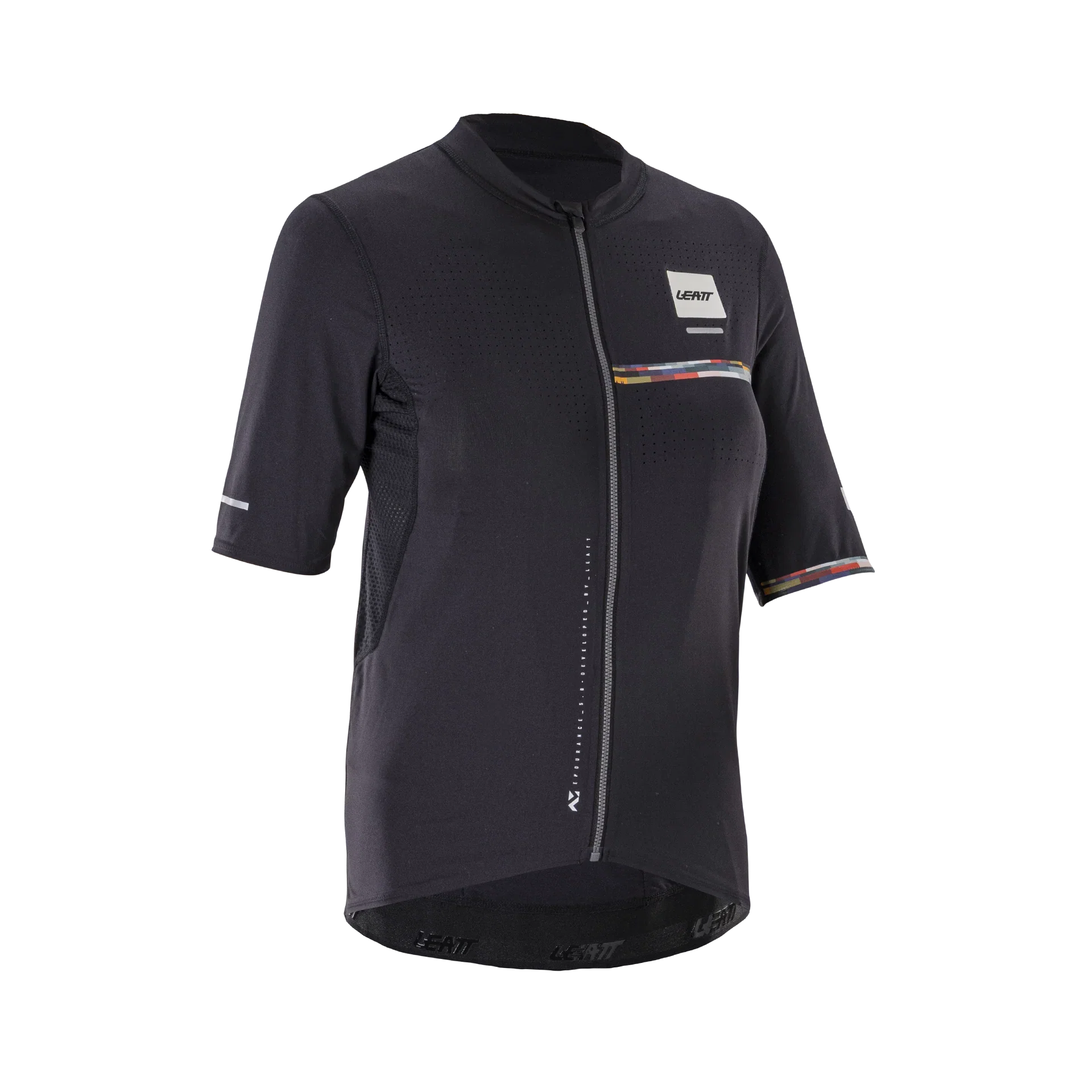 Damska koszulka z krótkim rękawem LEATT MTB ENDURANCE 5.0 CARGO czarna
