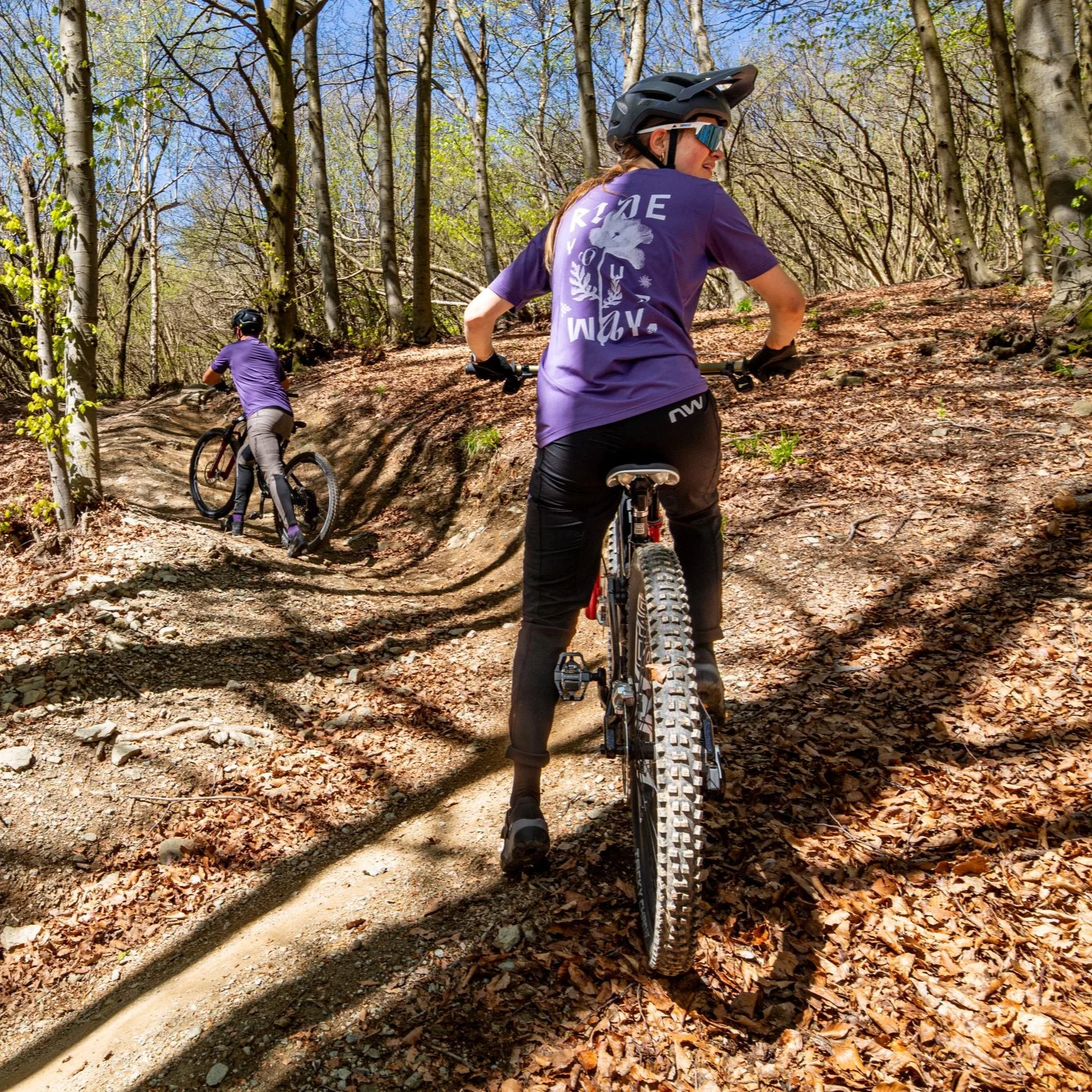 Damska koszulka z krótkim rękawem NORTHWAVE XTRAIL 2 fioletowa - Image 8