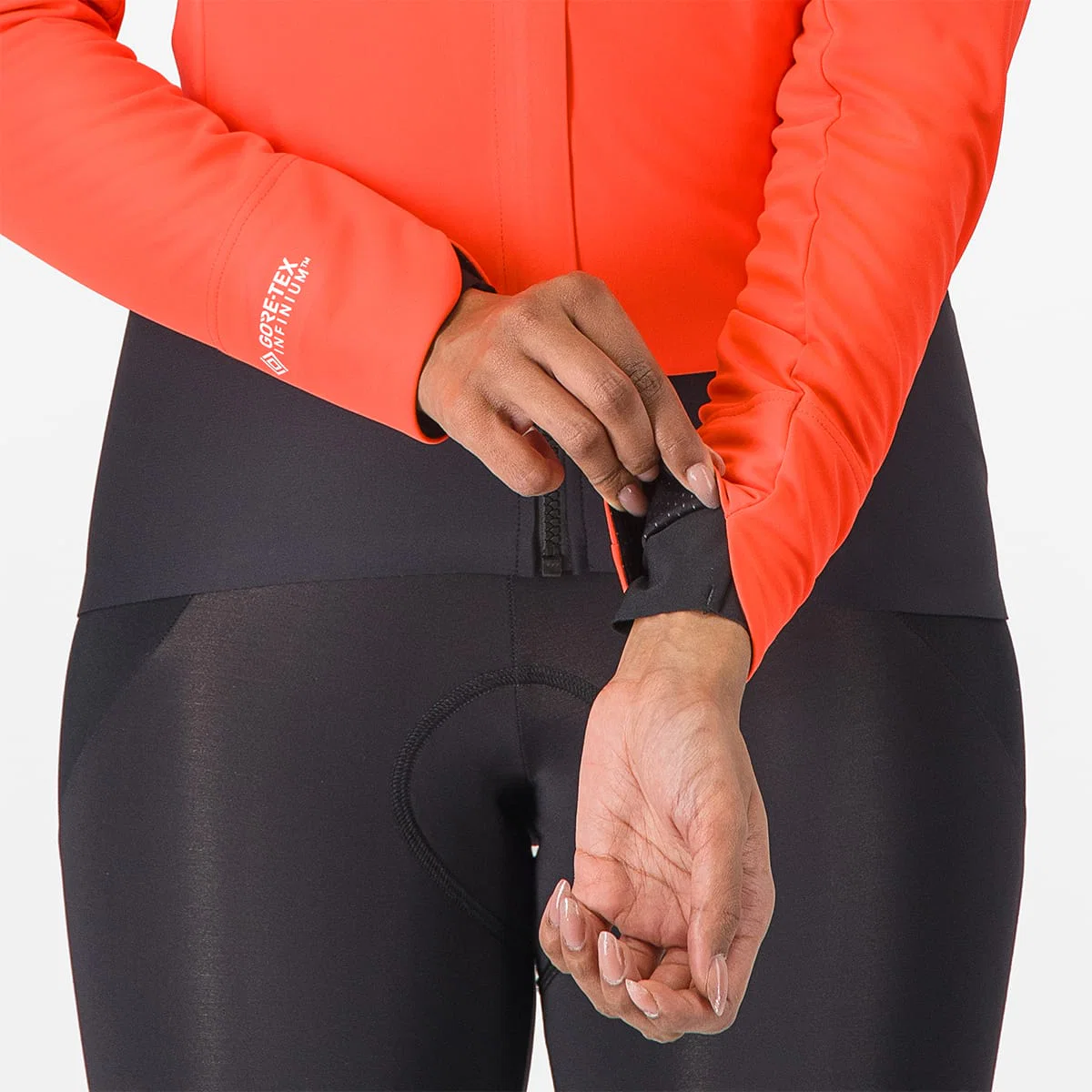 Damska kurtka CASTELLI ALPHA DOPPIO ROS Coral/Black - Image 7