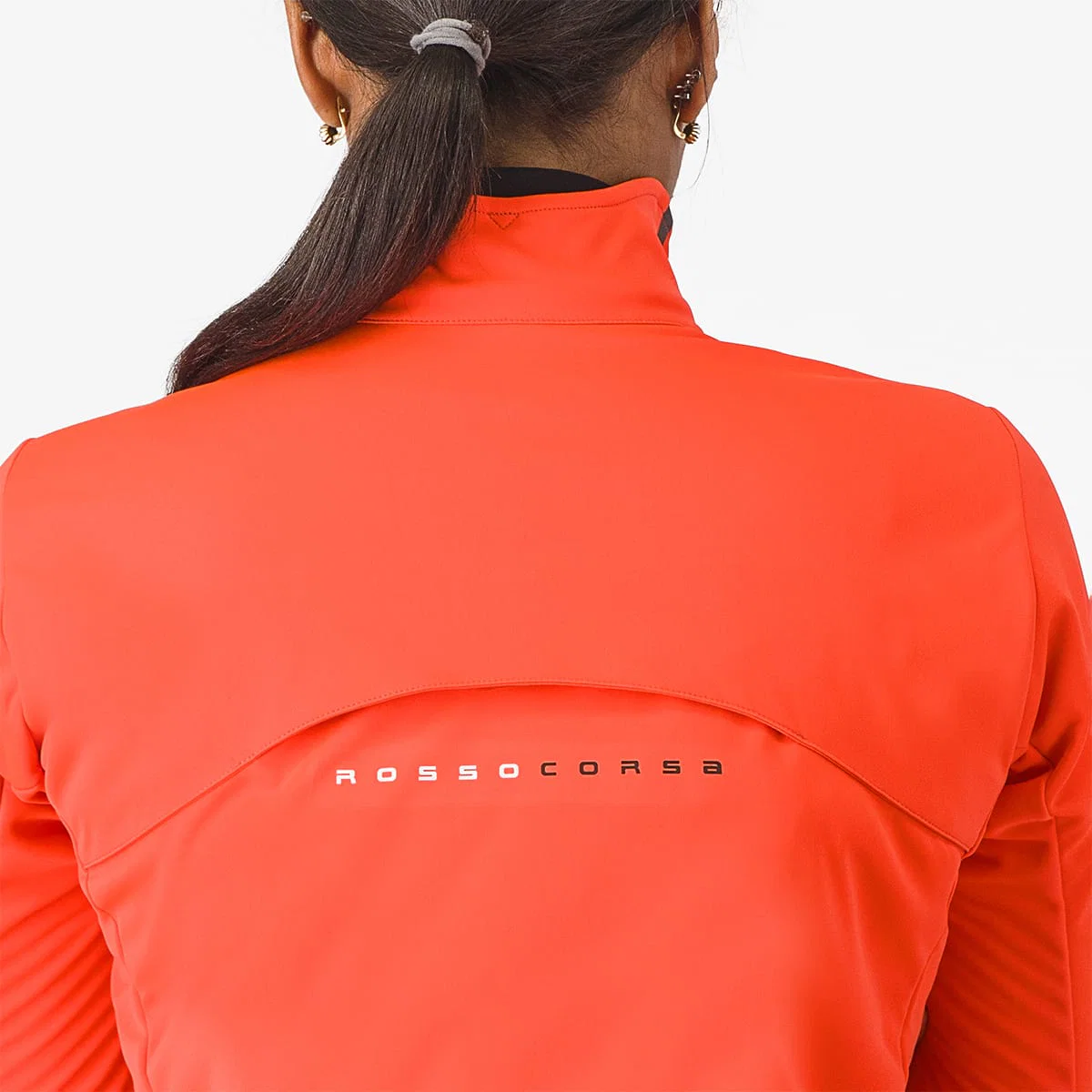 Damska kurtka CASTELLI ALPHA DOPPIO ROS Coral/Black - Image 8