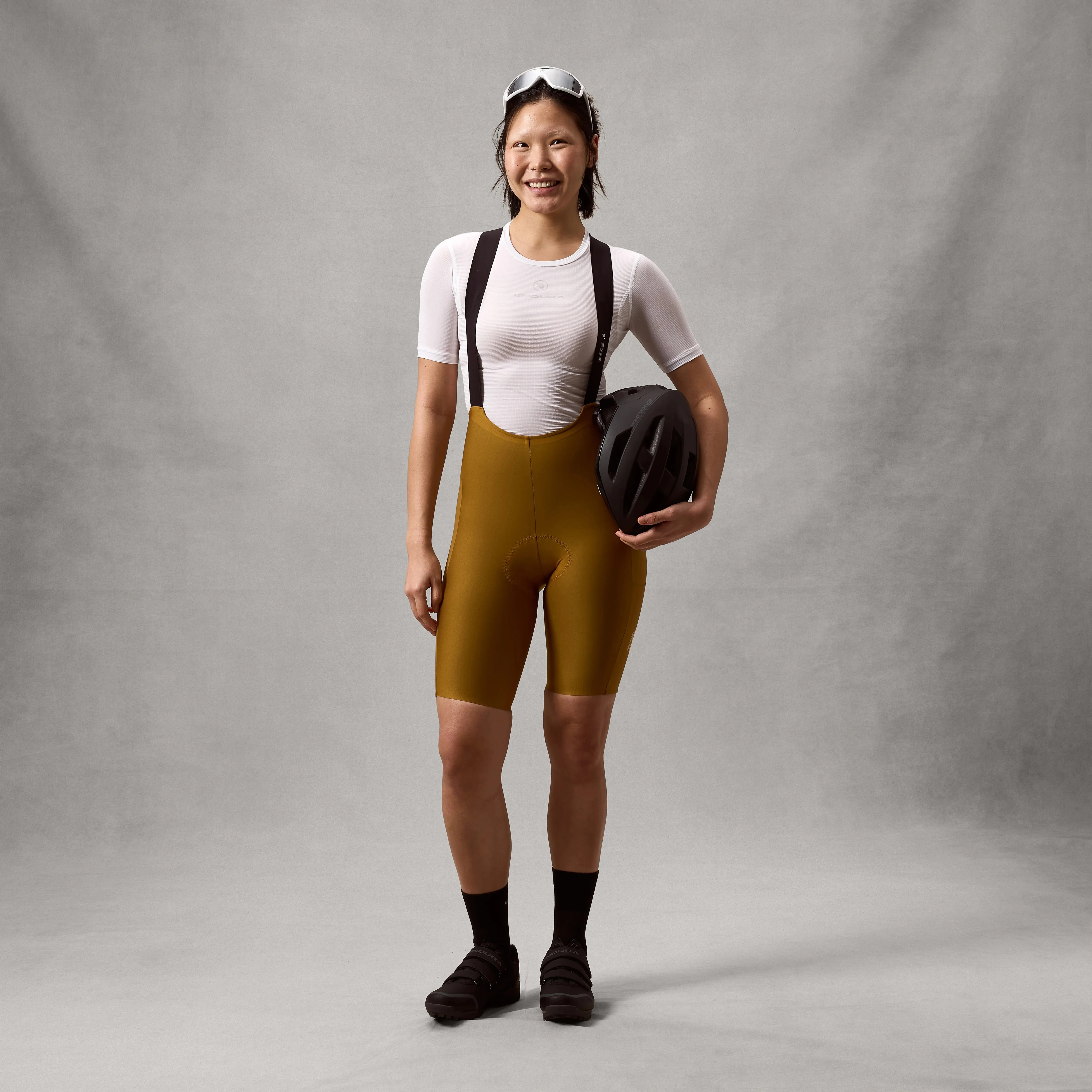 Damskie brązowe spodenki ENDURA ALLTRACK RIDE Bib Short - Image 3