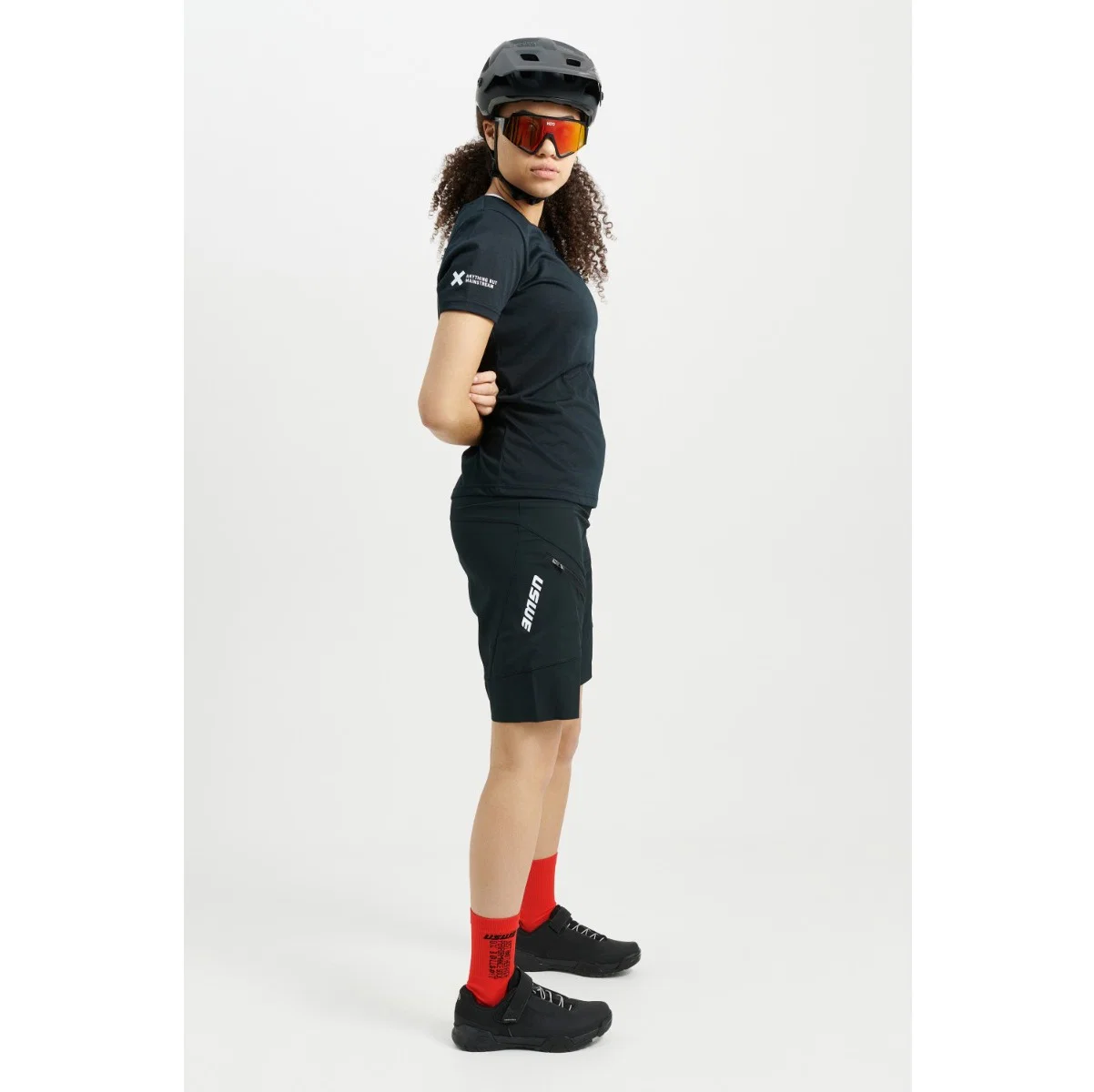 Damskie spodenki USWE HYBRID MTB Short czarne - Image 6