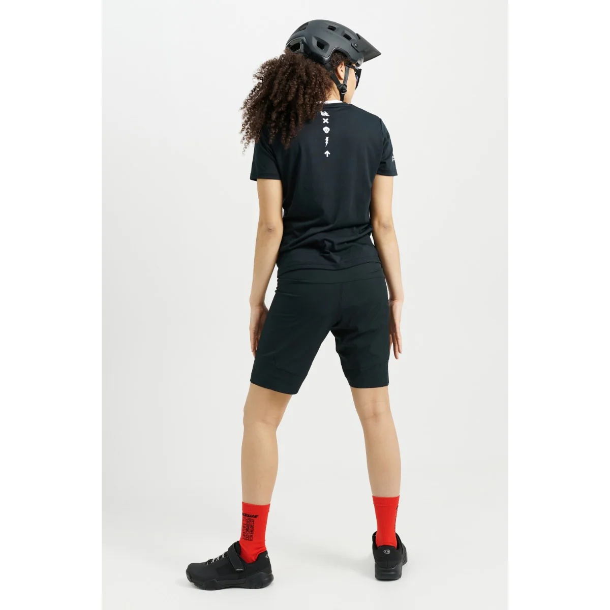 Damskie spodenki USWE HYBRID MTB Short czarne - Image 7