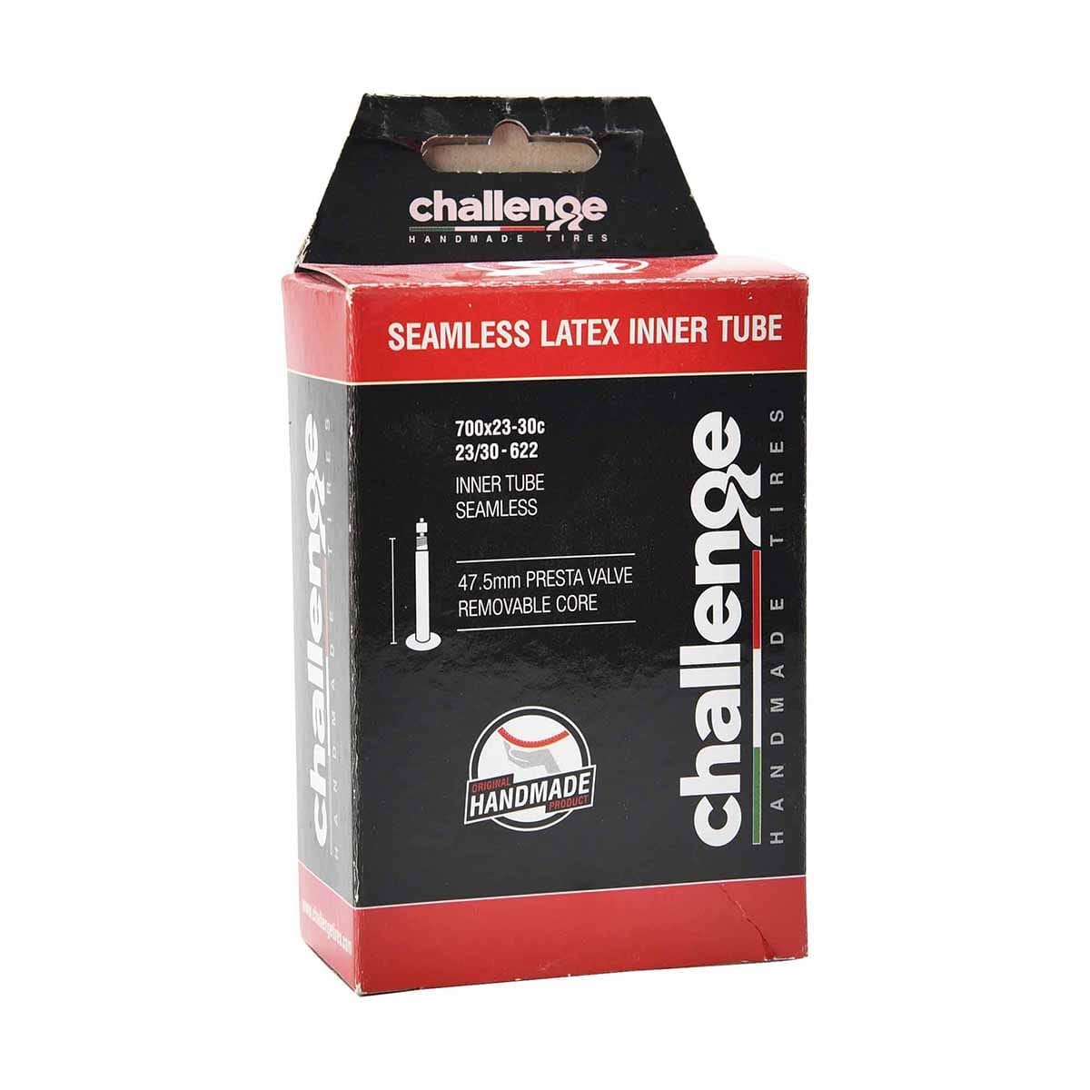 Dętka CHALLENGE LATEX ROAD 700x23/30c Presta 47mm
