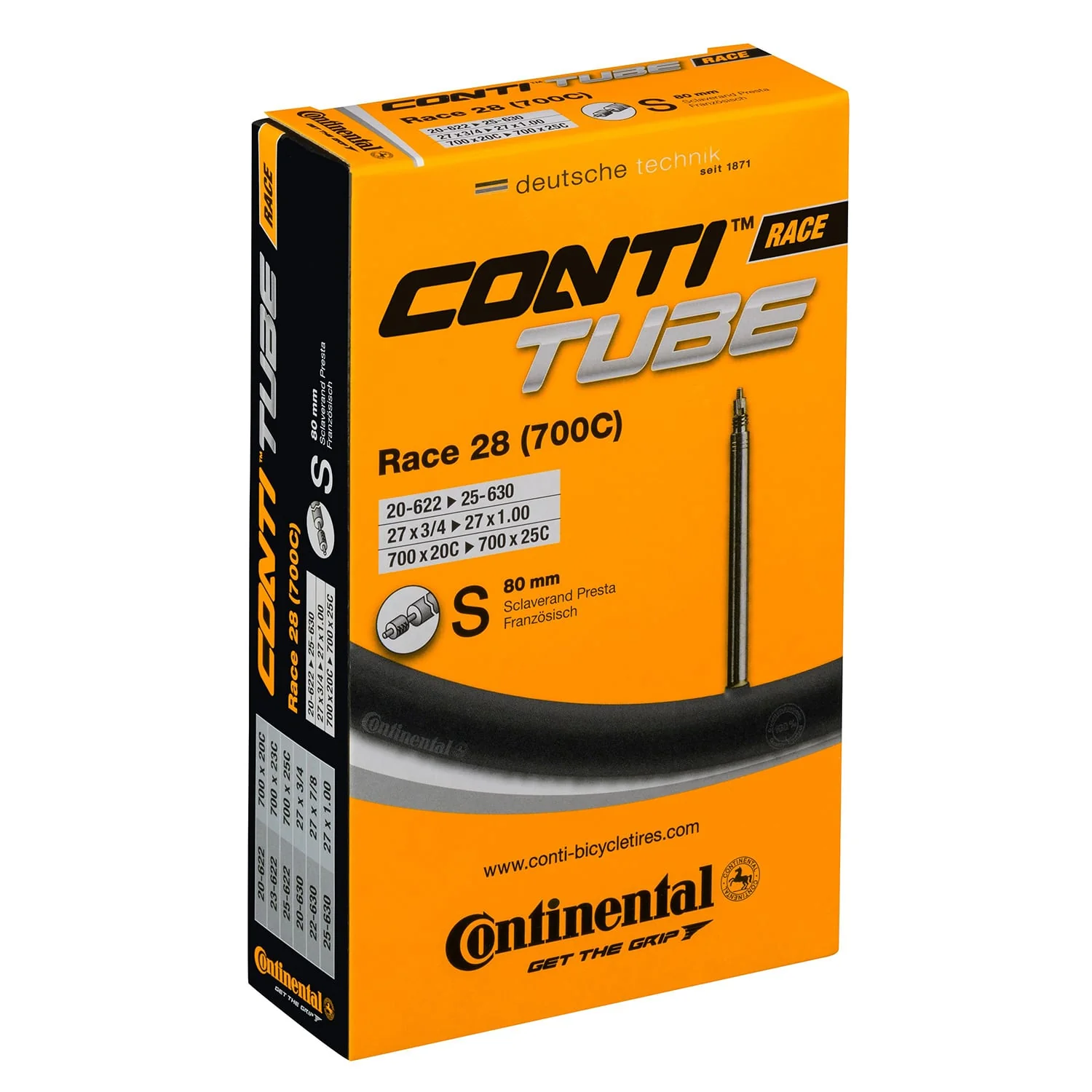 Dętka CONTINENTAL RACE 700x20/25c Presta - Image 5