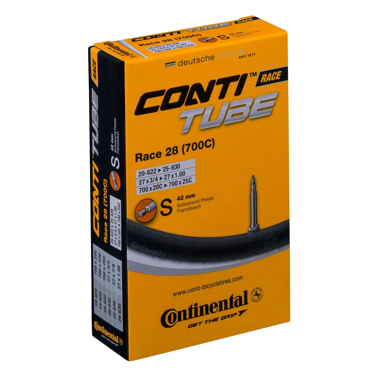 Dętka CONTINENTAL RACE 700x20/25c Presta - Image 7