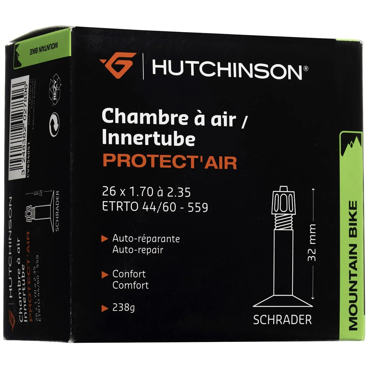 Dętka HUTCHINSON PROTECT'AIR 26x 1.70 - 2.35 Schrader 48mm