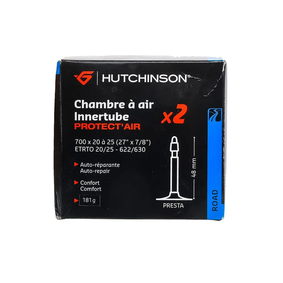 Dętka HUTCHINSON PROTECT'AIR LOT OF 2 700x20/25 PRESTA 48mm
