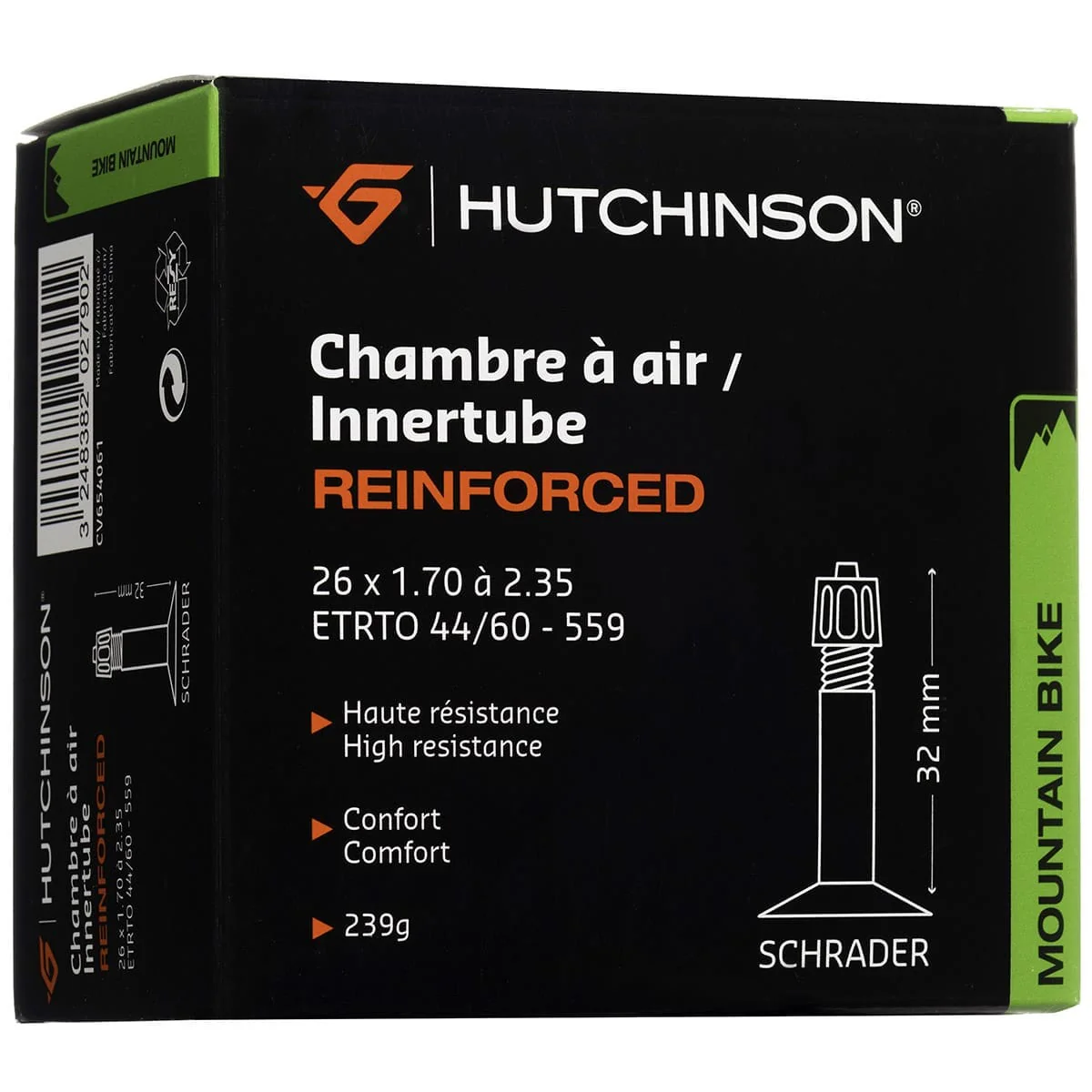 Dętka HUTCHINSON REINFORCED 26x 1.70 - 2.35 Schrader 32mm