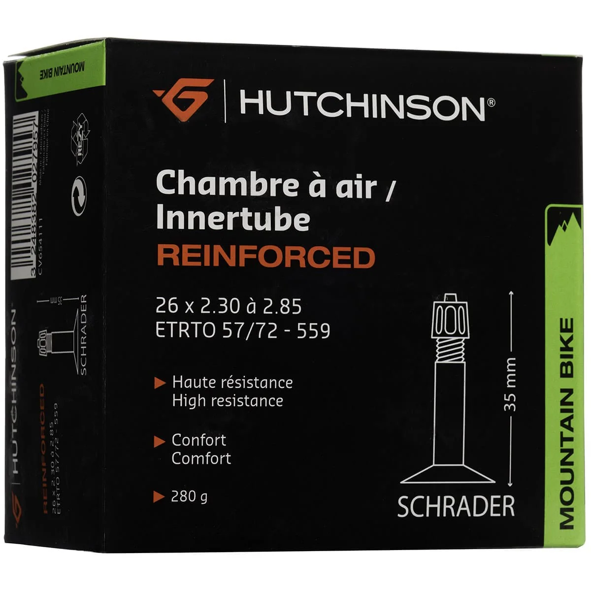 Dętka HUTCHINSON REINFORCED 26x 2.30 - 2.85 Schrader 48mm