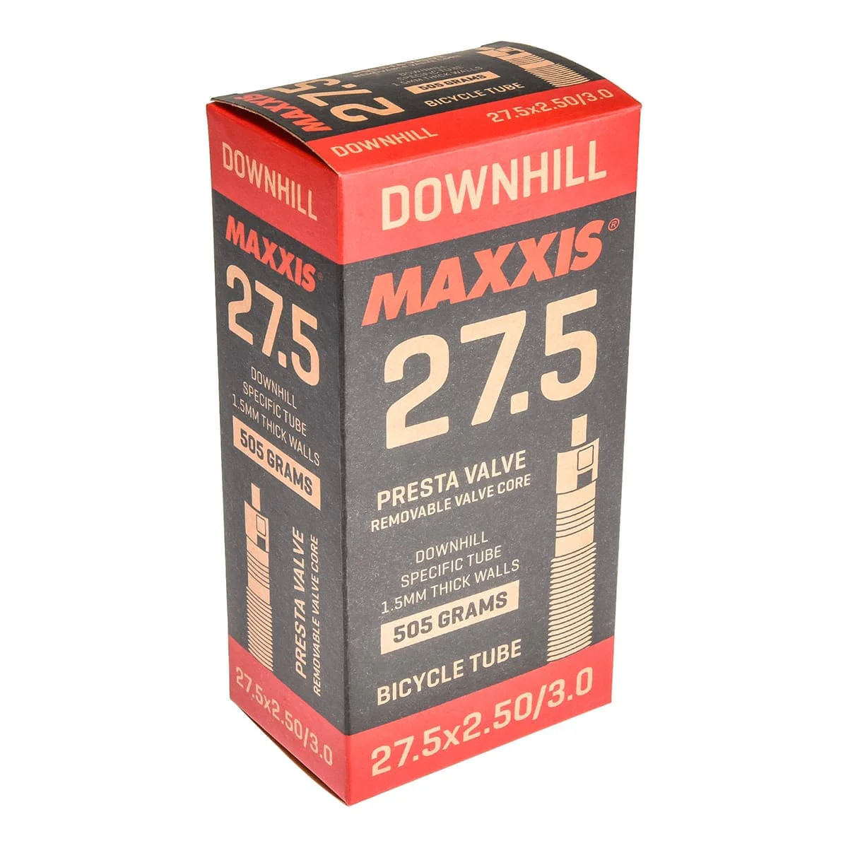 Dętka MAXXIS FAT/PLUS 1,5 mm 27,5x2,5/3,0 Presta czarna