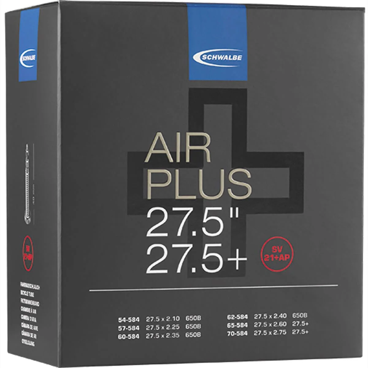 Dętka SCHWALBE AIRPLUS 27,5x2,10/2,70 Presta 40 mm