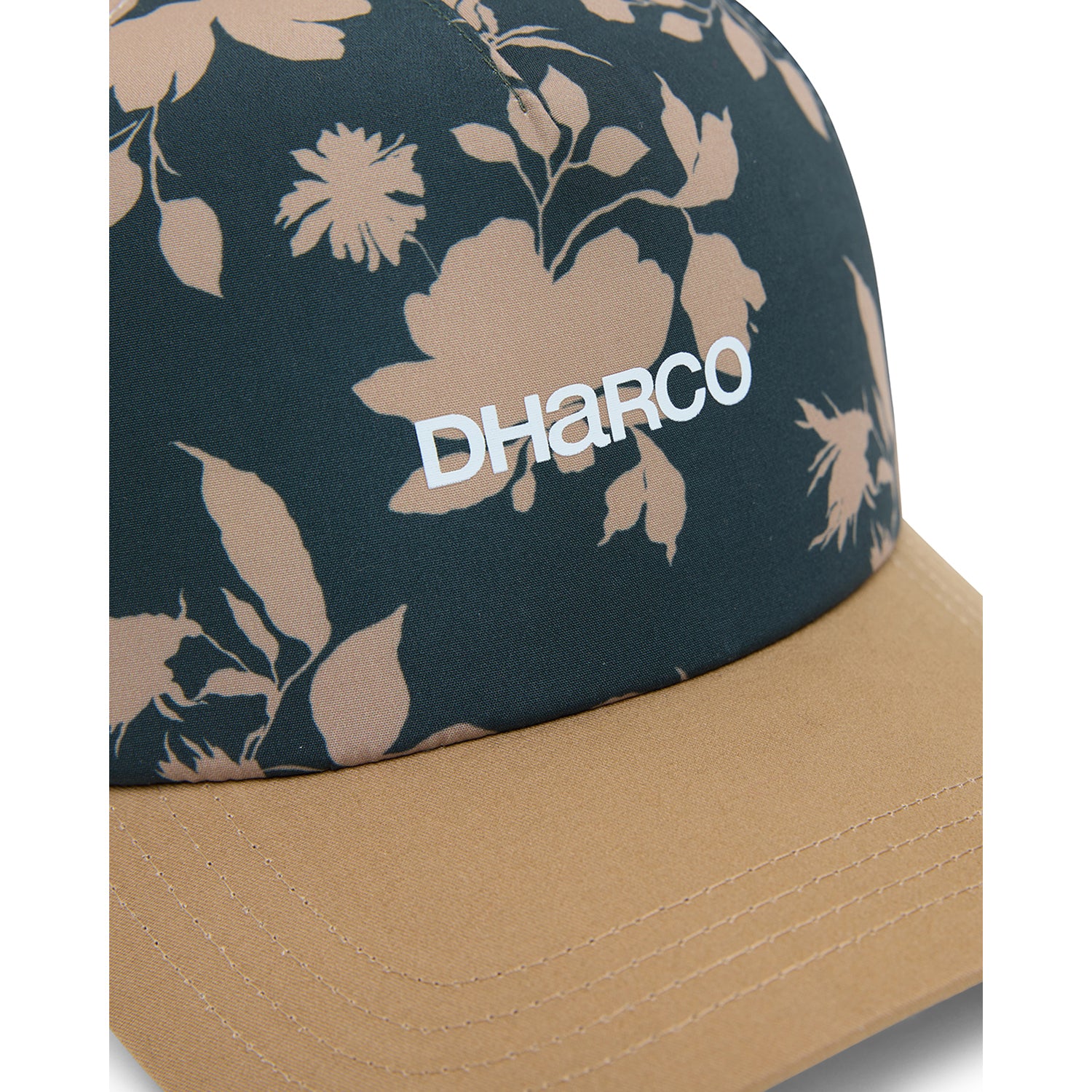 DHARCO CURVED PEAK TRUCKER Cap Brown/White - Image 2