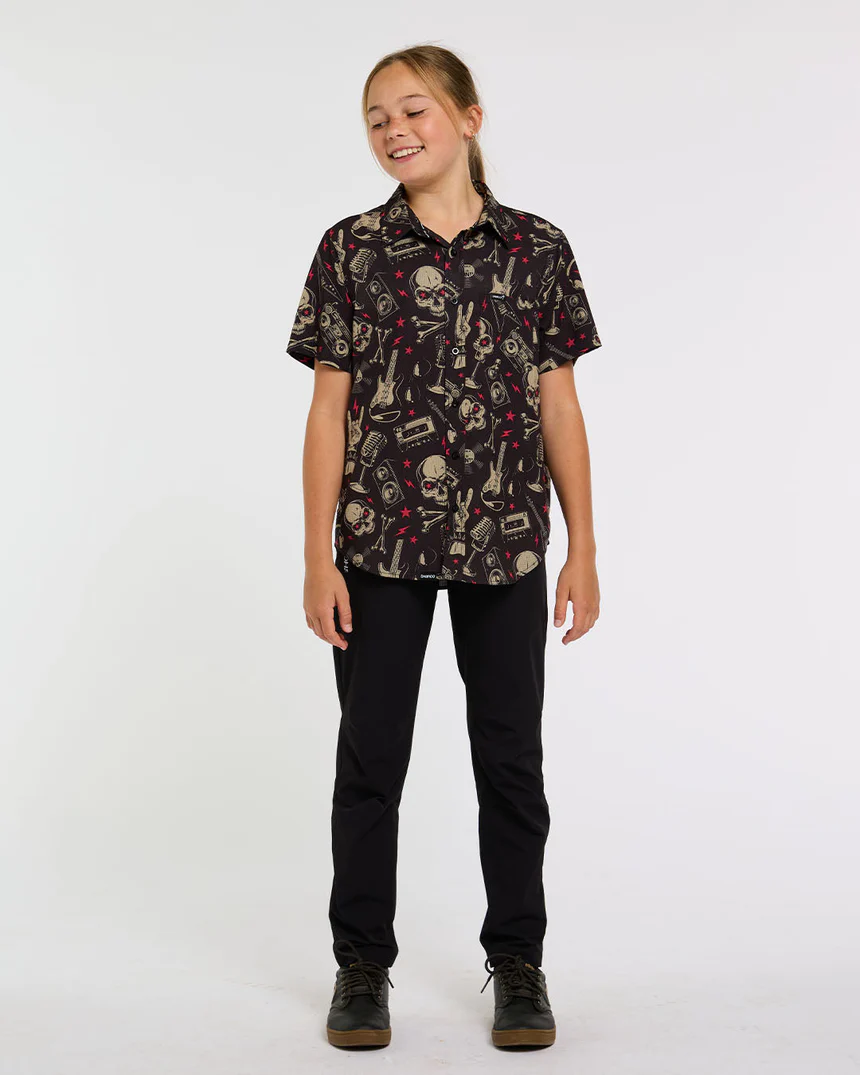 Koszulka techniczna DHARCO TECH PARTY ROCKNROLLA Junior czarna - Image 4