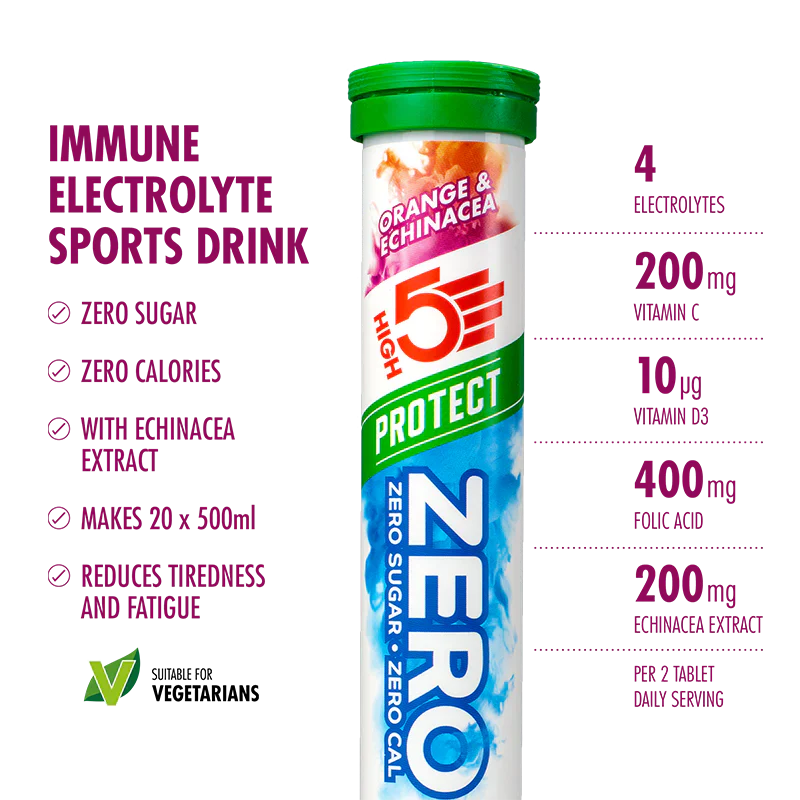 3x20 opakowań pastylek High5 ZERO VARIETY PACK Red Fruits Caffeine/Lemon/Orange - Image 4