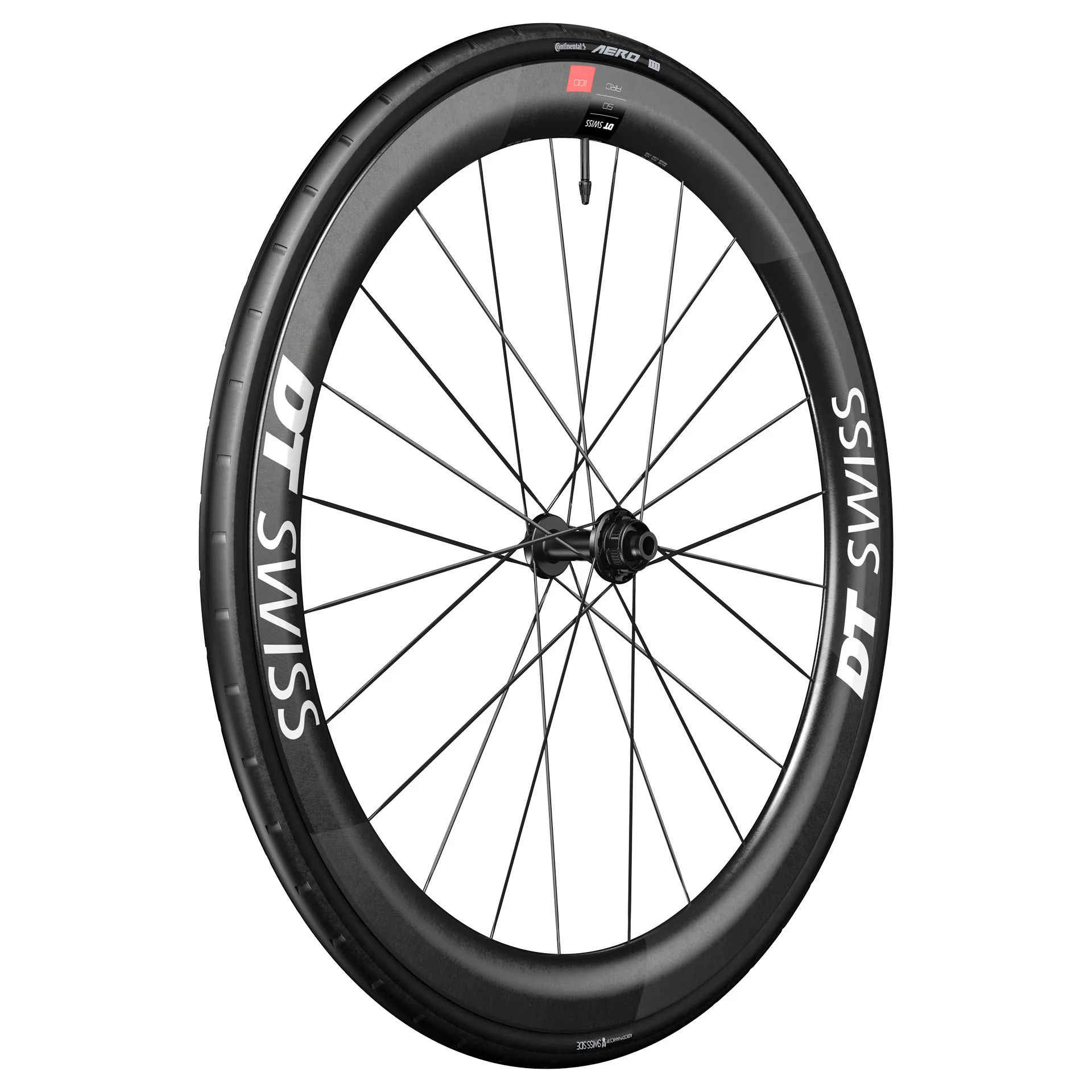 DT SWISS ARC 1100 DICUT WTS SPO 50 DISC Koło przednie przystosowane do jazdy bezdętkowej (centralna blokada)