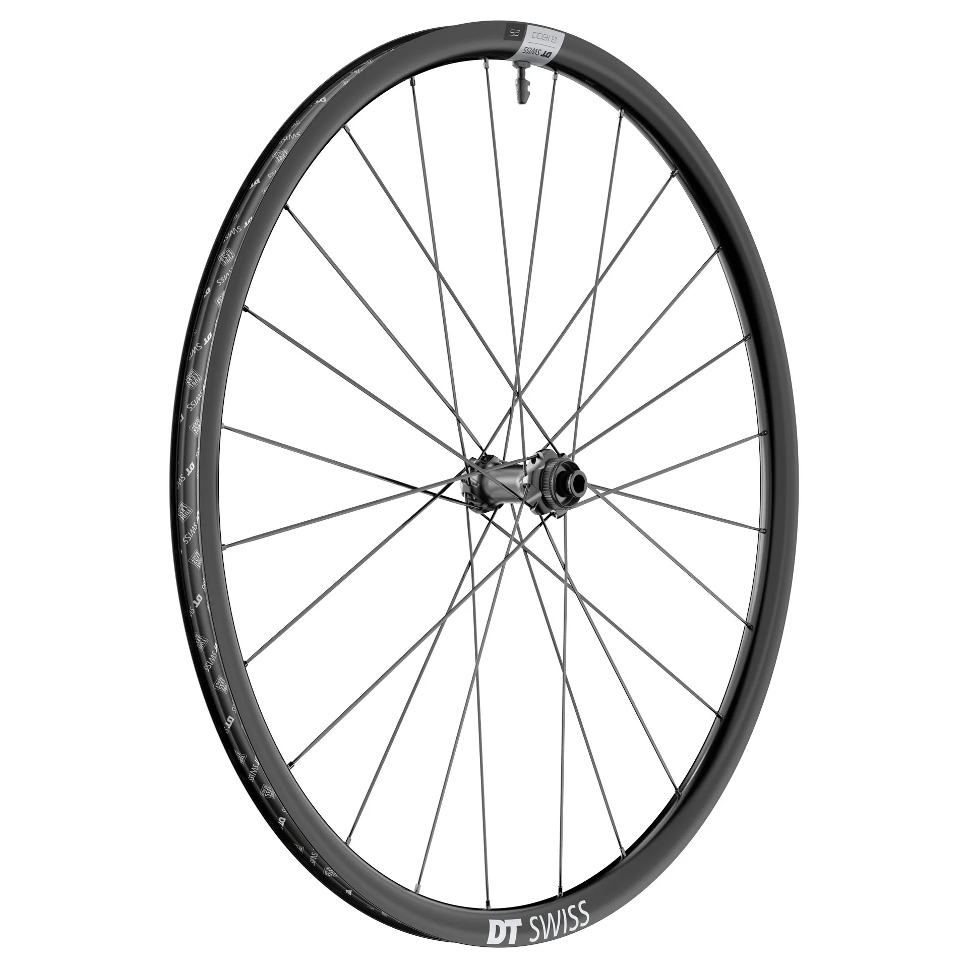 DT SWISS G 1800 SPLINE 25 DISC Koło przednie przystosowane do jazdy bezdętkowej (Centerlock)