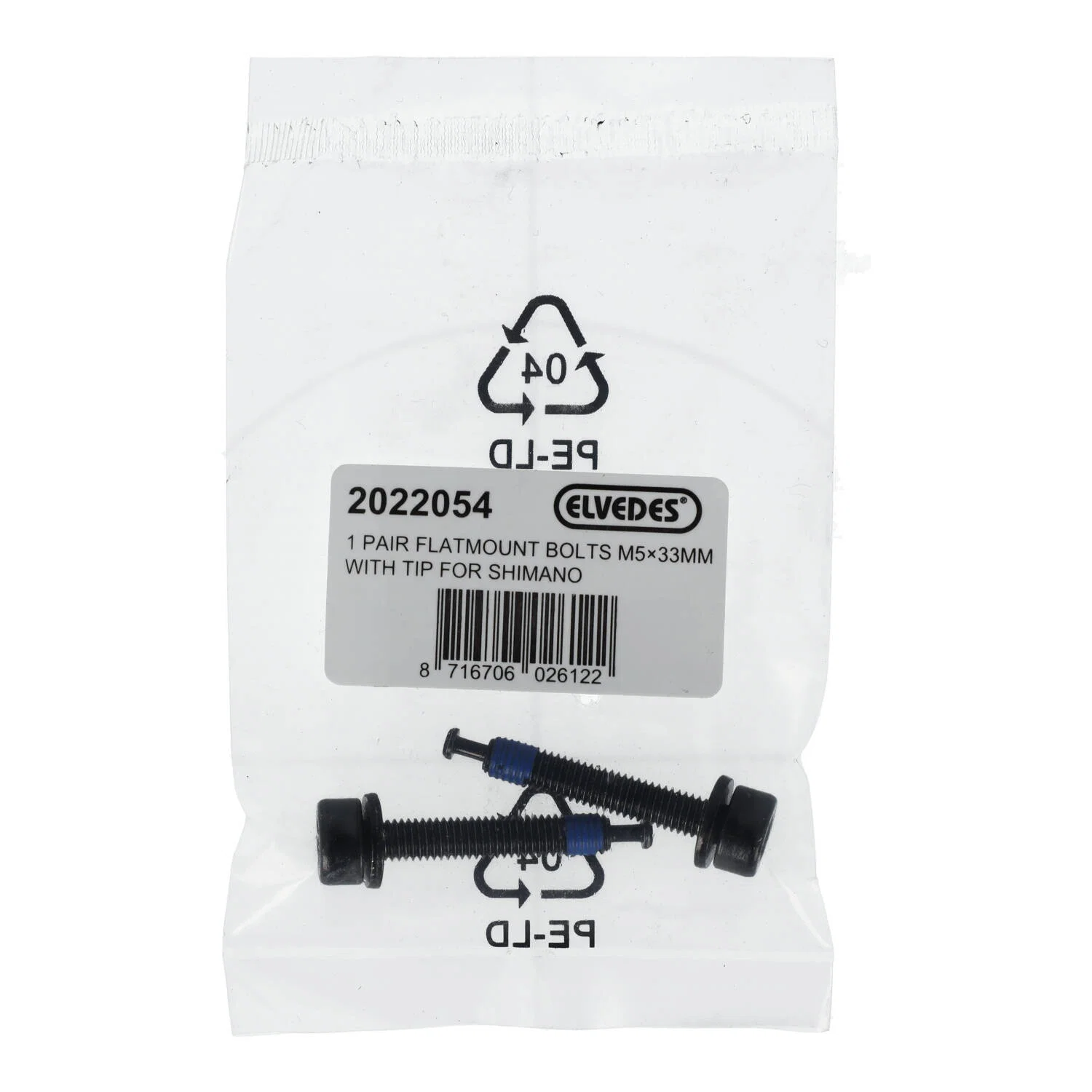 ELVEDES FM Śruba montażowa tylnego zacisku hamulcowego Shimano M5x33 typ C - Image 2