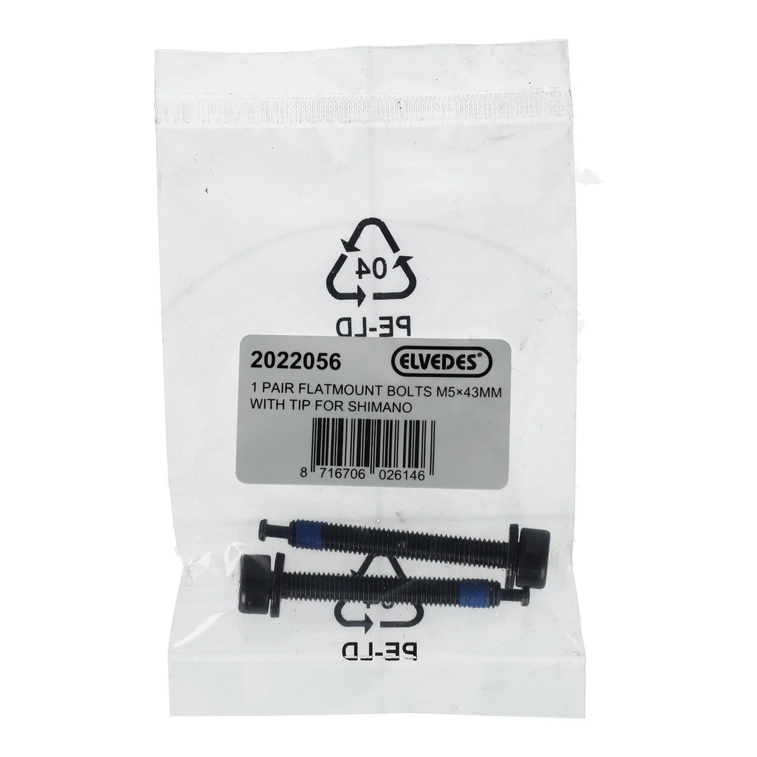 ELVEDES FM Śruba montażowa zacisku tylnego Shimano M5x43 typ C - Image 2