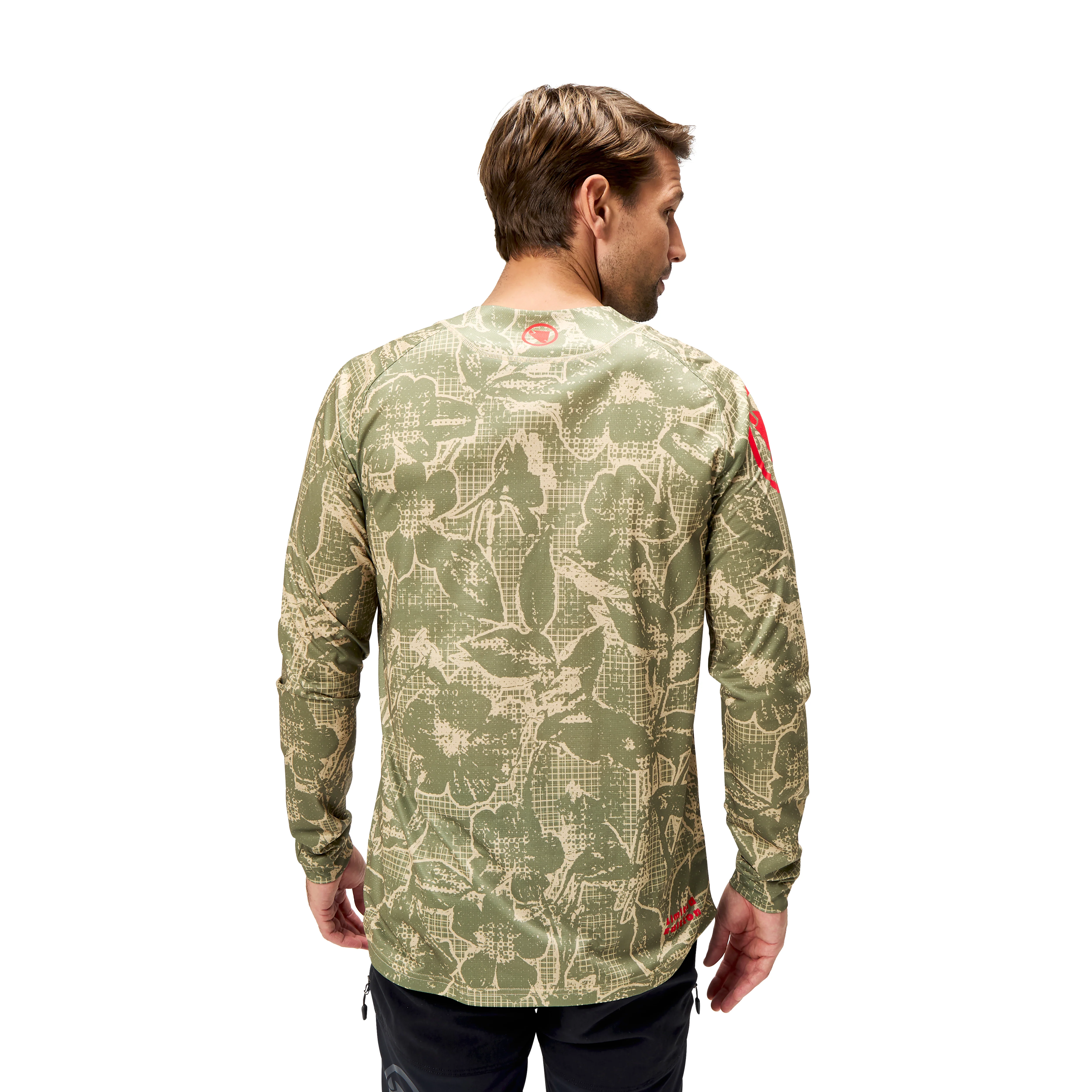 ENDURA LTD PRINTED Camo Jersey z długim rękawem Khaki - Image 5
