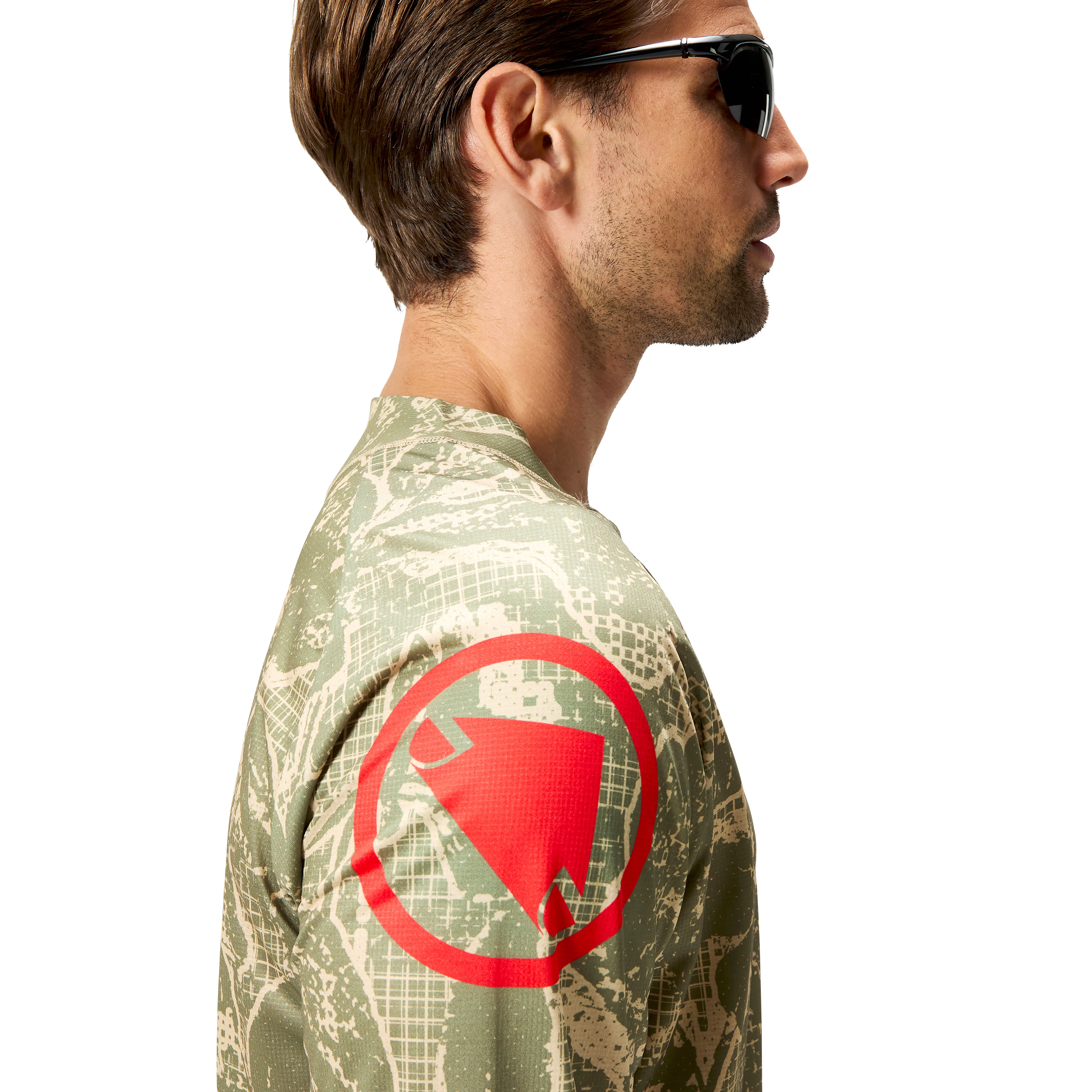 ENDURA LTD PRINTED Camo Jersey z długim rękawem Khaki - Image 7