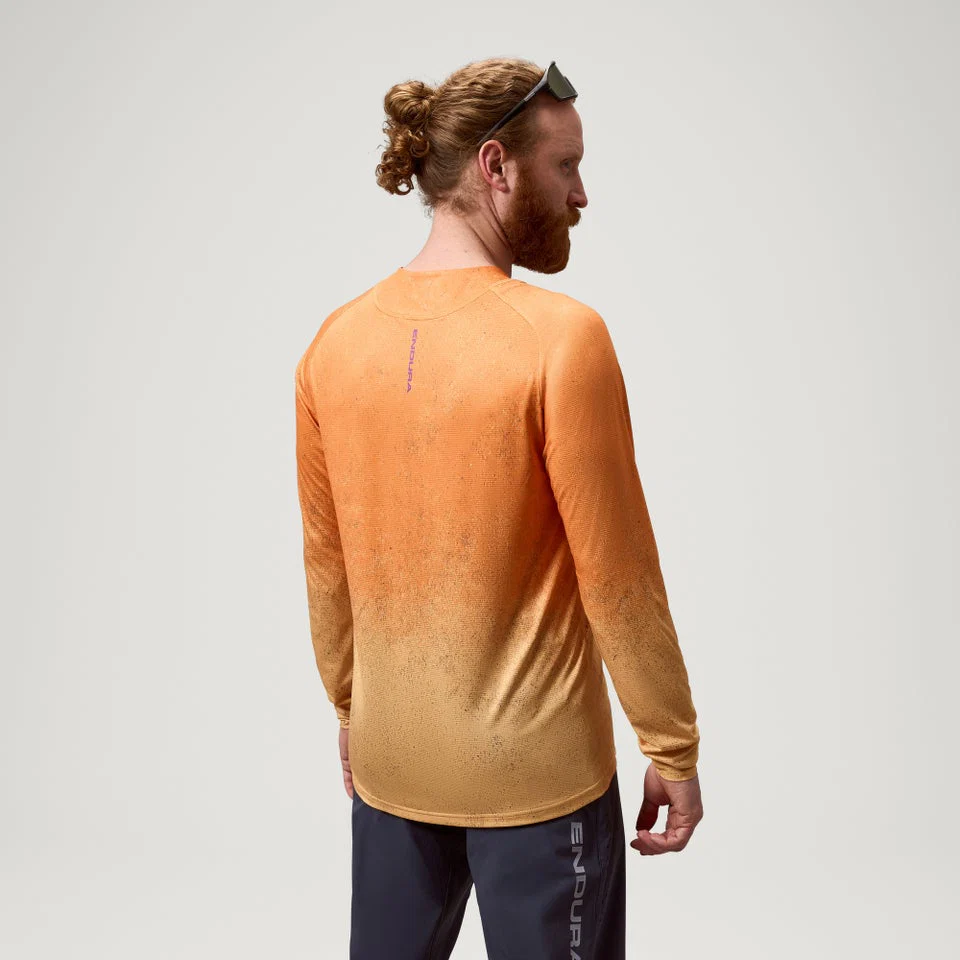 ENDURA SINGLETRACK PRINT Jersey z długim rękawem End Orange - Image 2