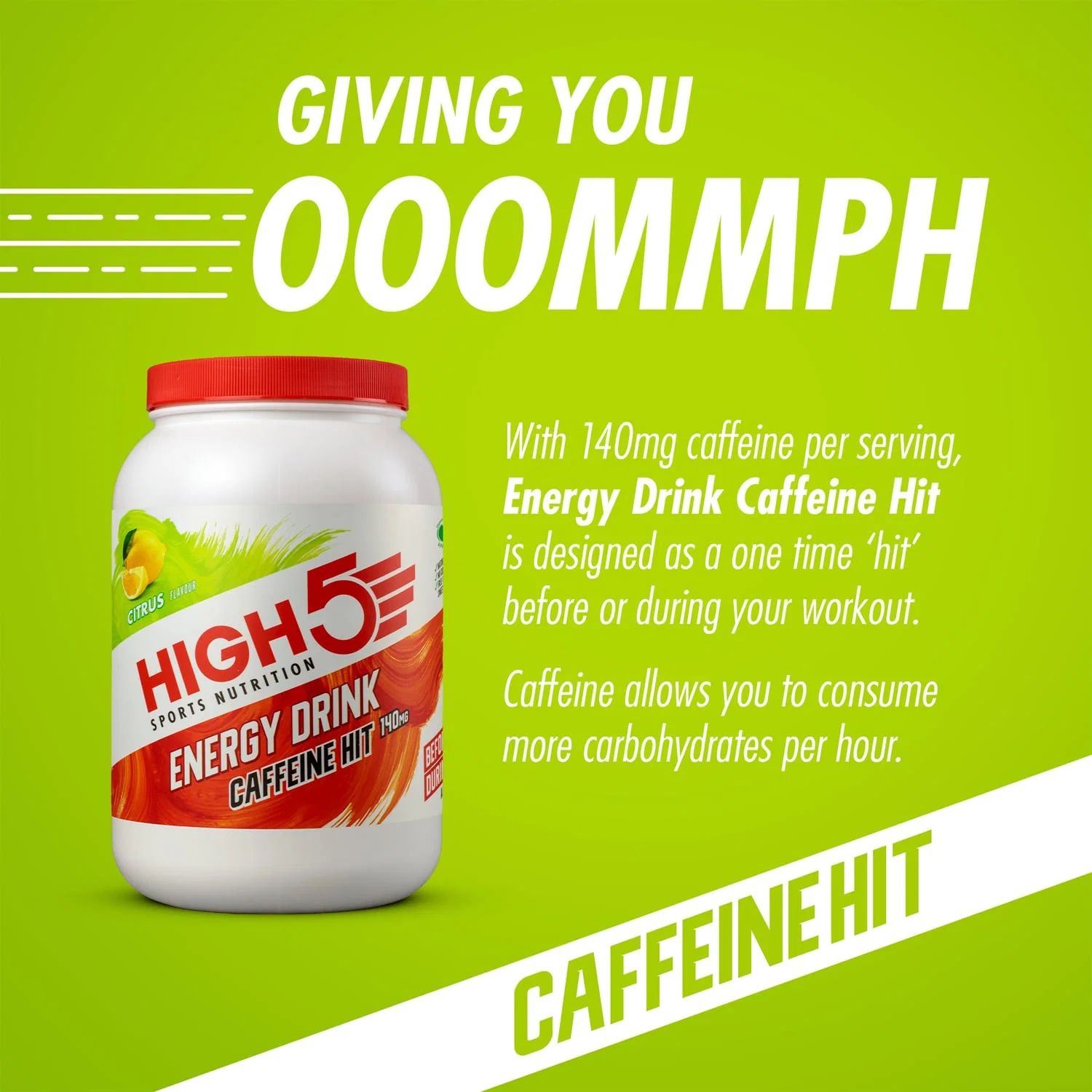 Energy Drink High5 ENERGY DRINK CAFFEINE HIT (1,4kg) Lemon - Image 3