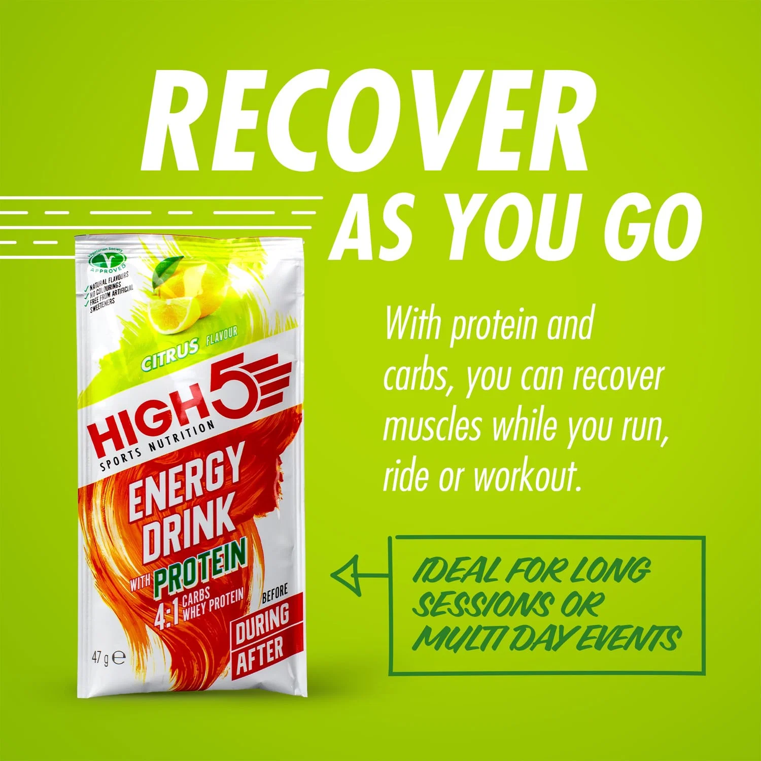 Energy Drink High5 ENERGY DRINK PROTEIN (47g) Lemon - Image 3