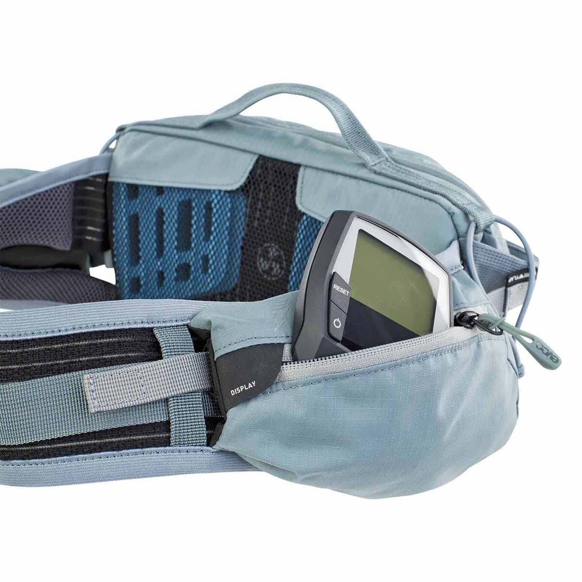 EVOC HIP PACK PRO E-RIDE 3L saszetka biodrowa niebieska - Image 6
