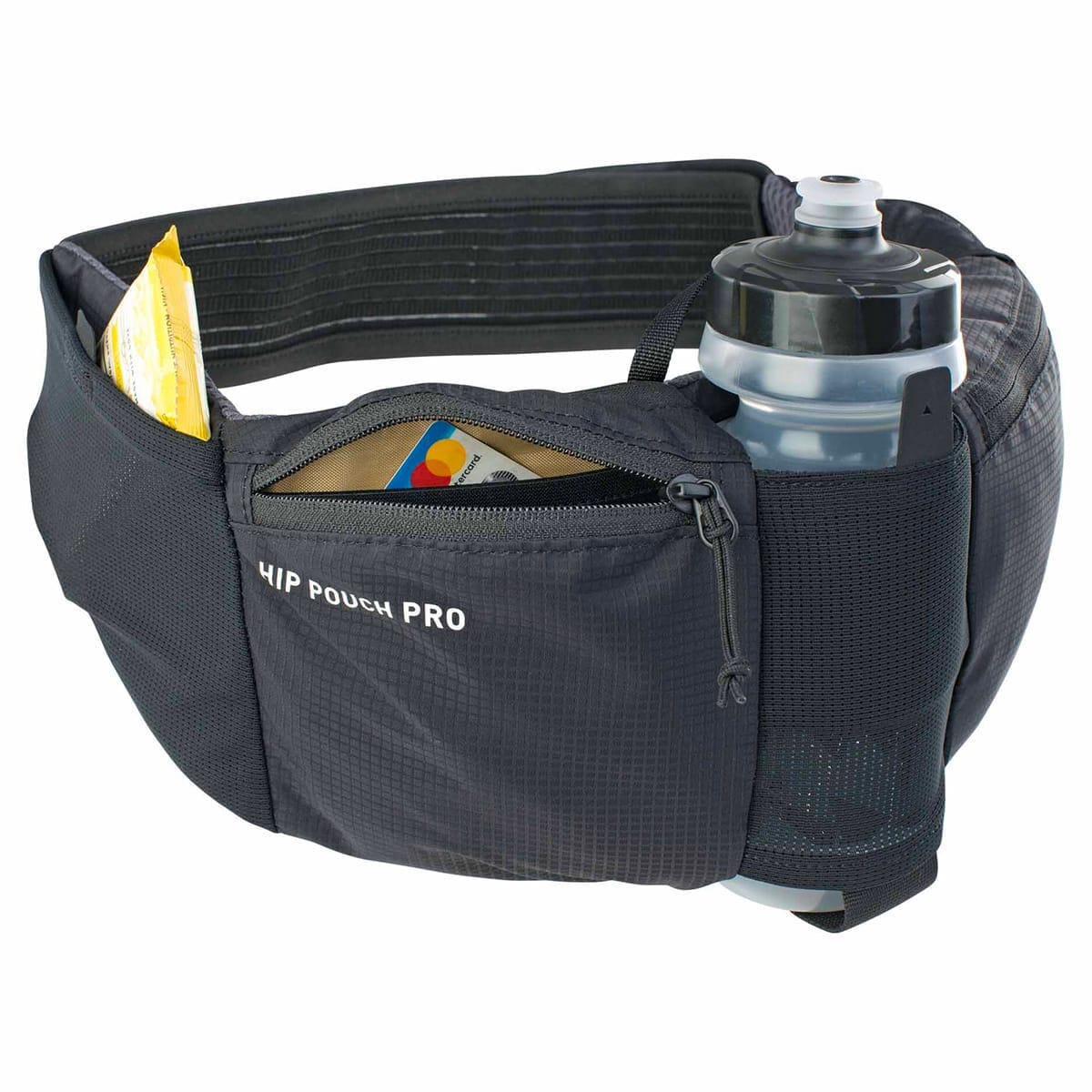 EVOC HIP POUCH PRO 1L + DRINK BOTTLE 0.55 Torba biodrowa czarna - Image 4