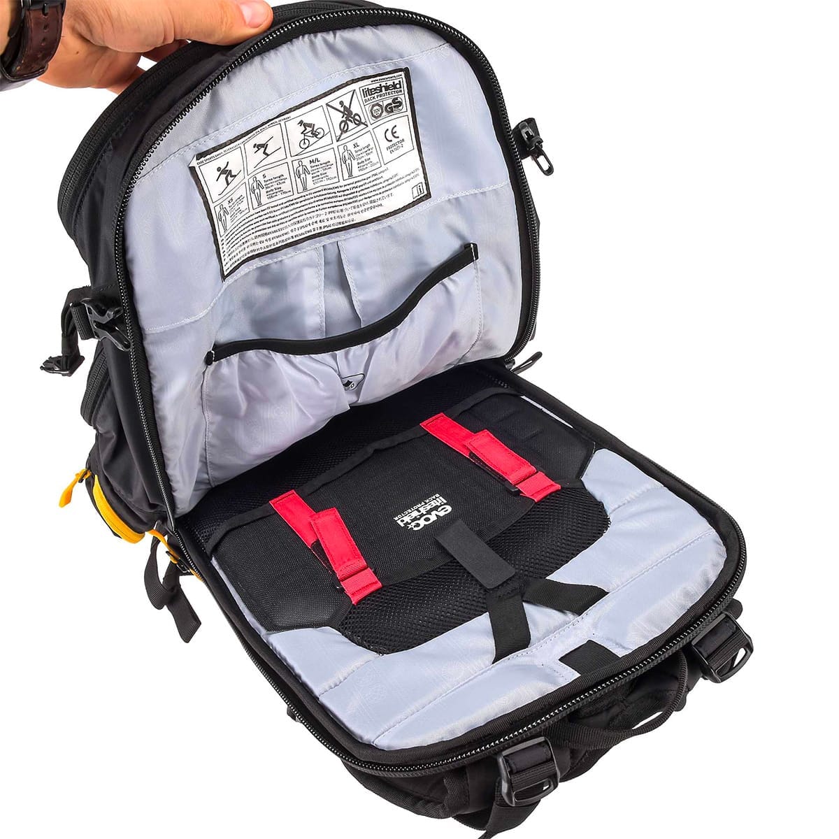 Plecak z grzbietem EVOC PROTECTOR FR TRAIL BLACKLINE 20 L Czarny - Image 3