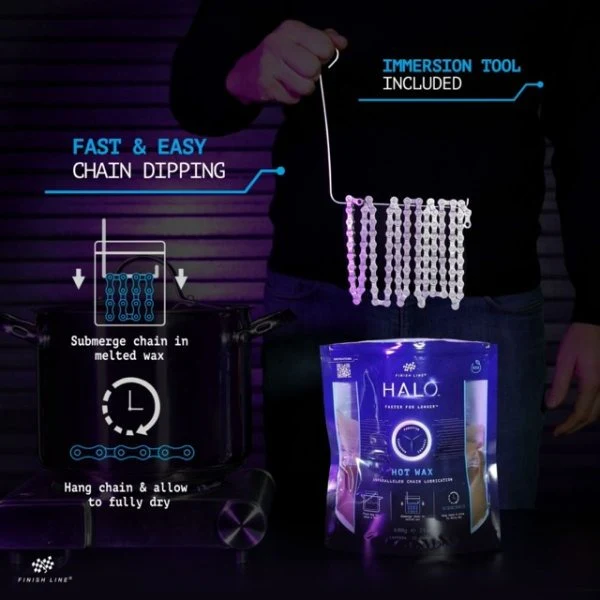 HALO WAX FINISH LINE Smar do łańcuchów Granulki wosku na gorąco (600 g) - Image 2