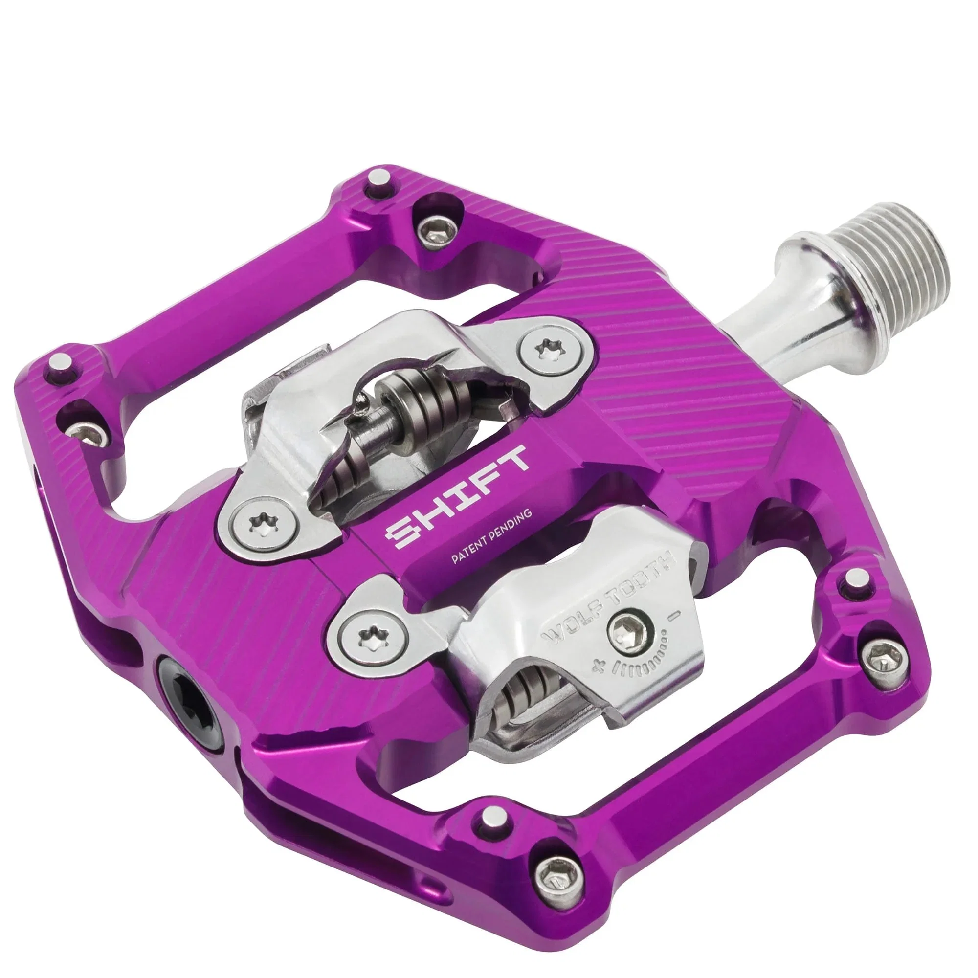 Fioletowe pedały WOLF TOOTH GRAVITY CLIPLESS