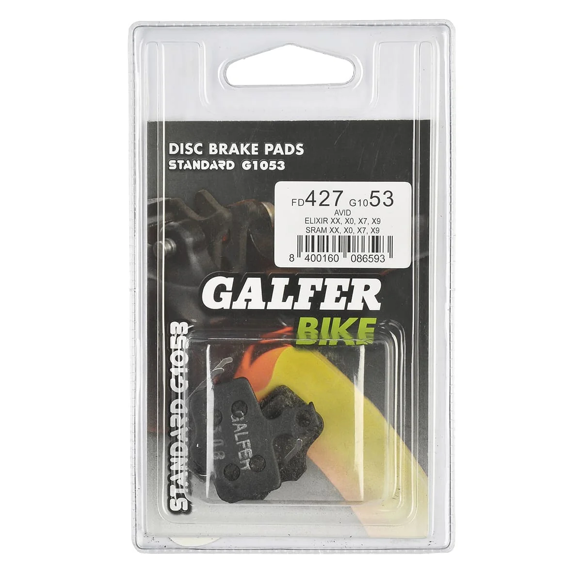 GALFER PERFORMANCE Półmetaliczne klocki hamulcowe Avid/Sram Elixir / XX / X0 / DB / Level / Level T / Level TL - Image 3