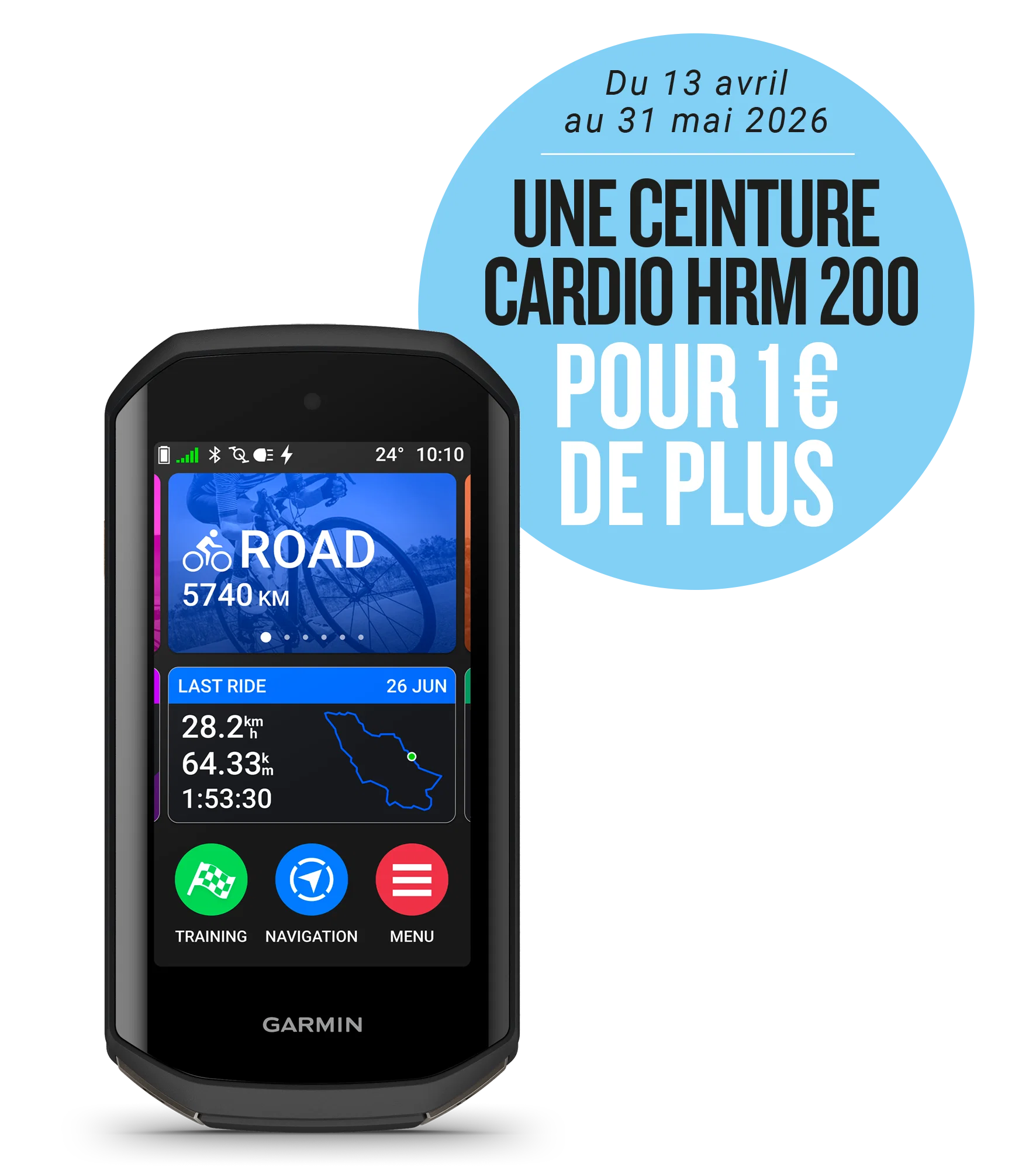GARMIN EDGE 1050 GPS + pas kardio GARMIN HRM 200 za 1 GBP więcej - Image 2