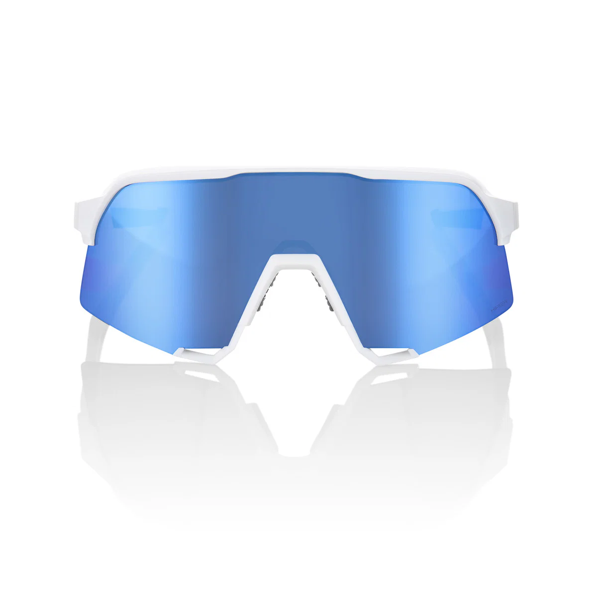 Gogle 100% S3 Matte White Hiper Multilayer Mirror Blue - Image 2