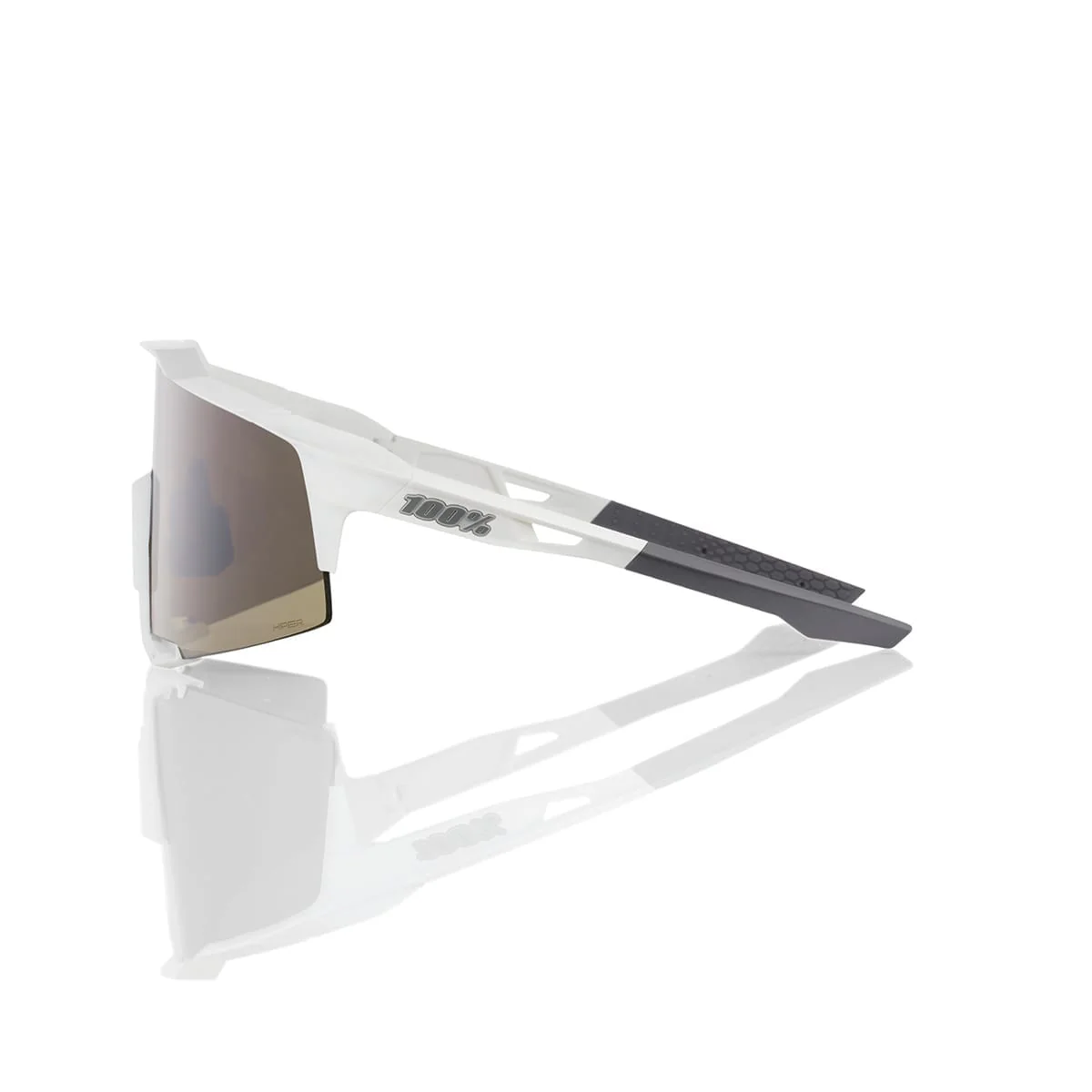 Gogle 100% SPEEDCRAFT White Matt Hiper Mirror Silver - Image 3