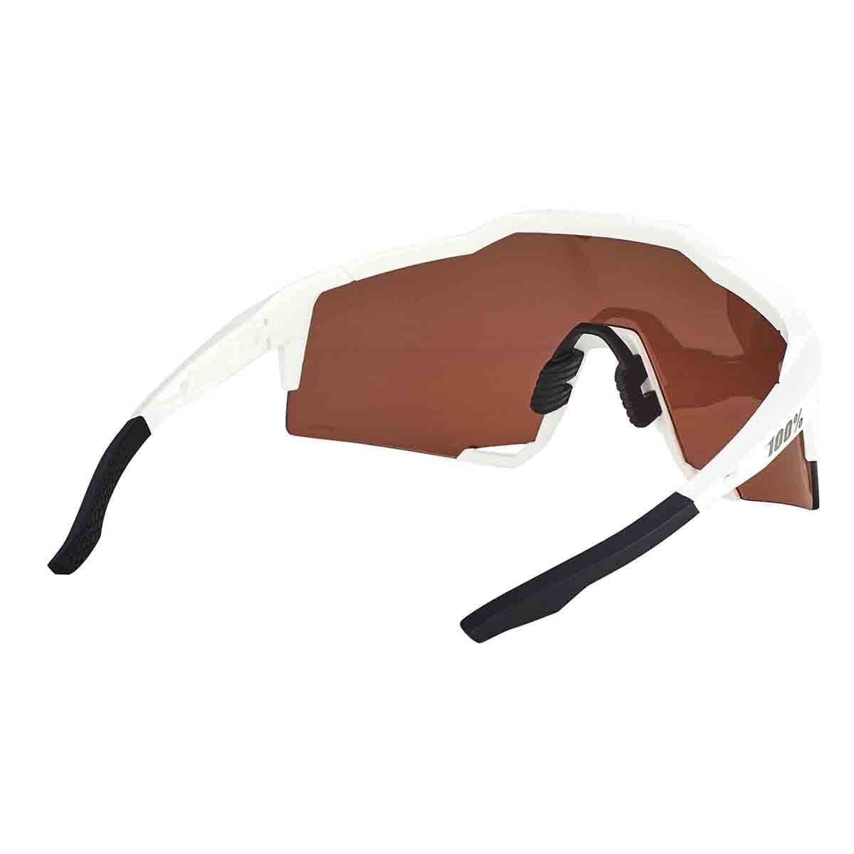 Gogle 100% SPEEDCRAFT White Matt Hiper Mirror Silver - Image 4